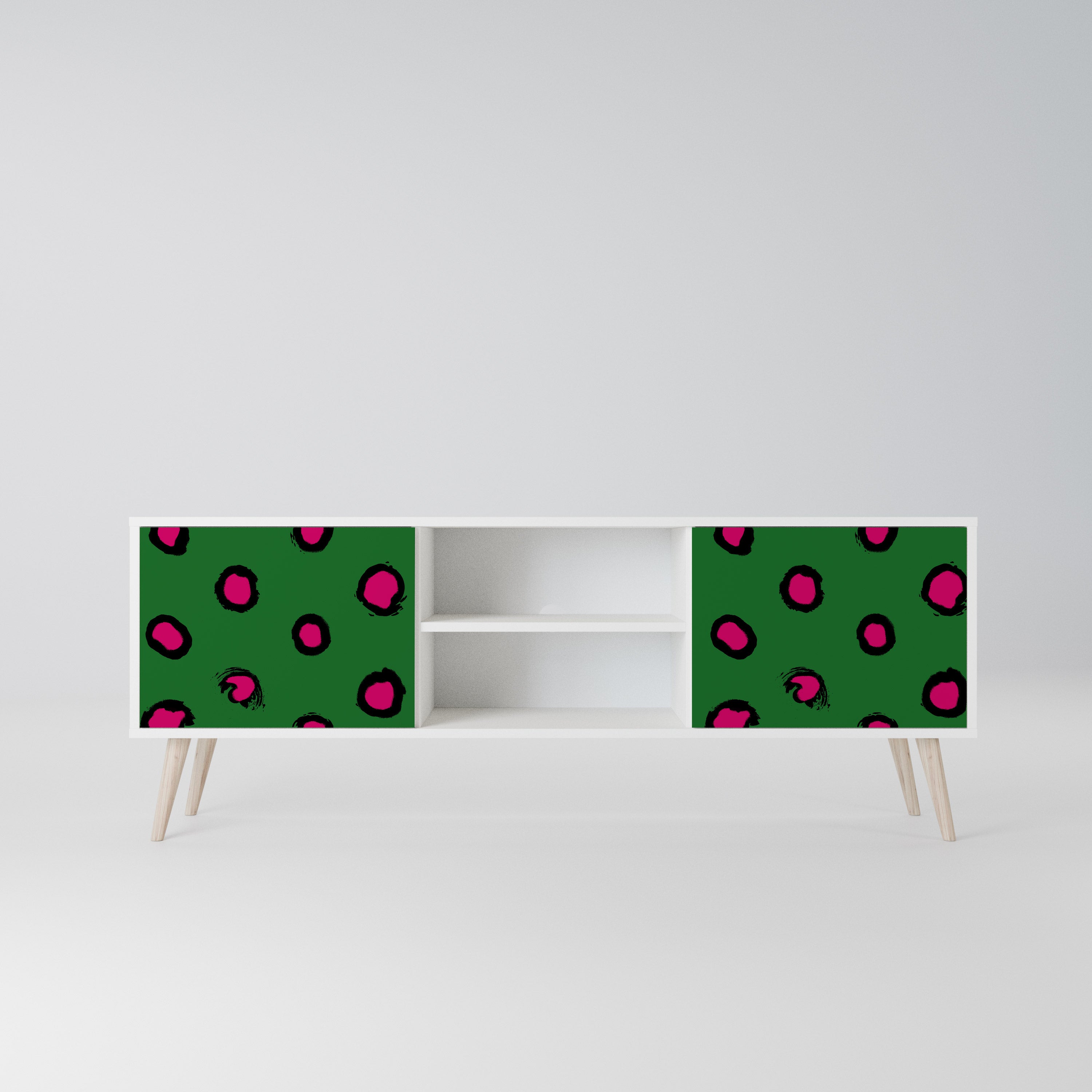 FUNKY SPOTS Szafka RTV 2-drzwiowa korpus Biały