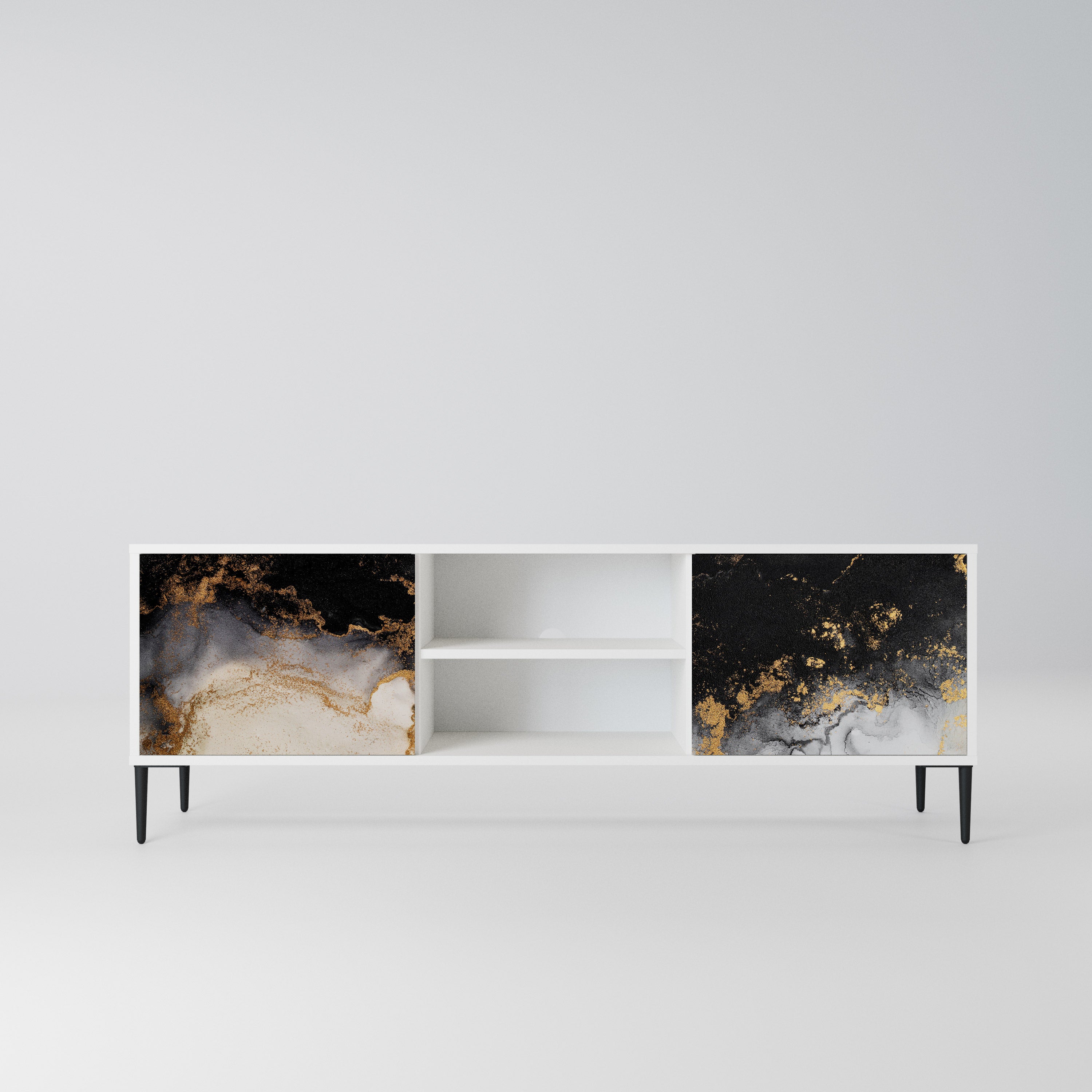 MARBLE OF TOMMORROW Szafka RTV 2-drzwiowa korpus Biały