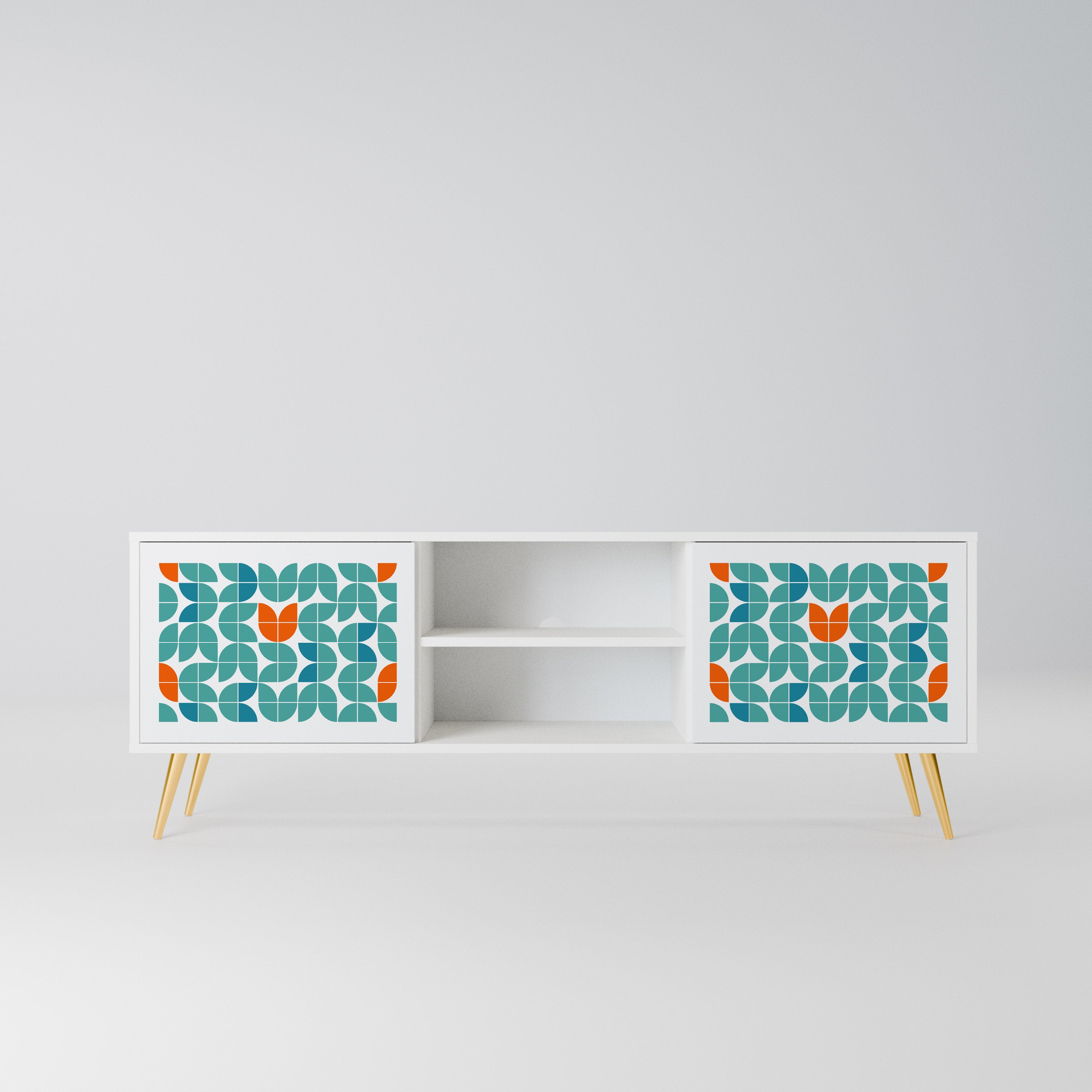 BE THE CHANGE Szafka RTV 2-drzwiowa korpus Biały