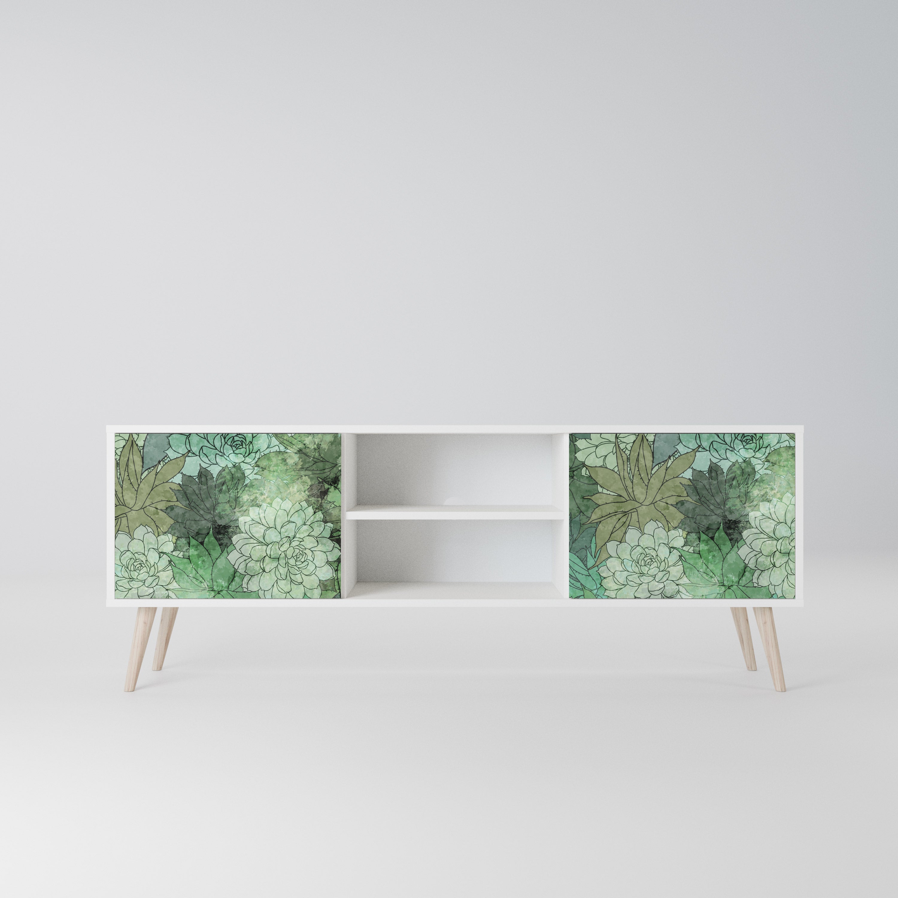 SUCCULENT CLUSTER Szafka RTV 2-drzwiowa korpus Biały