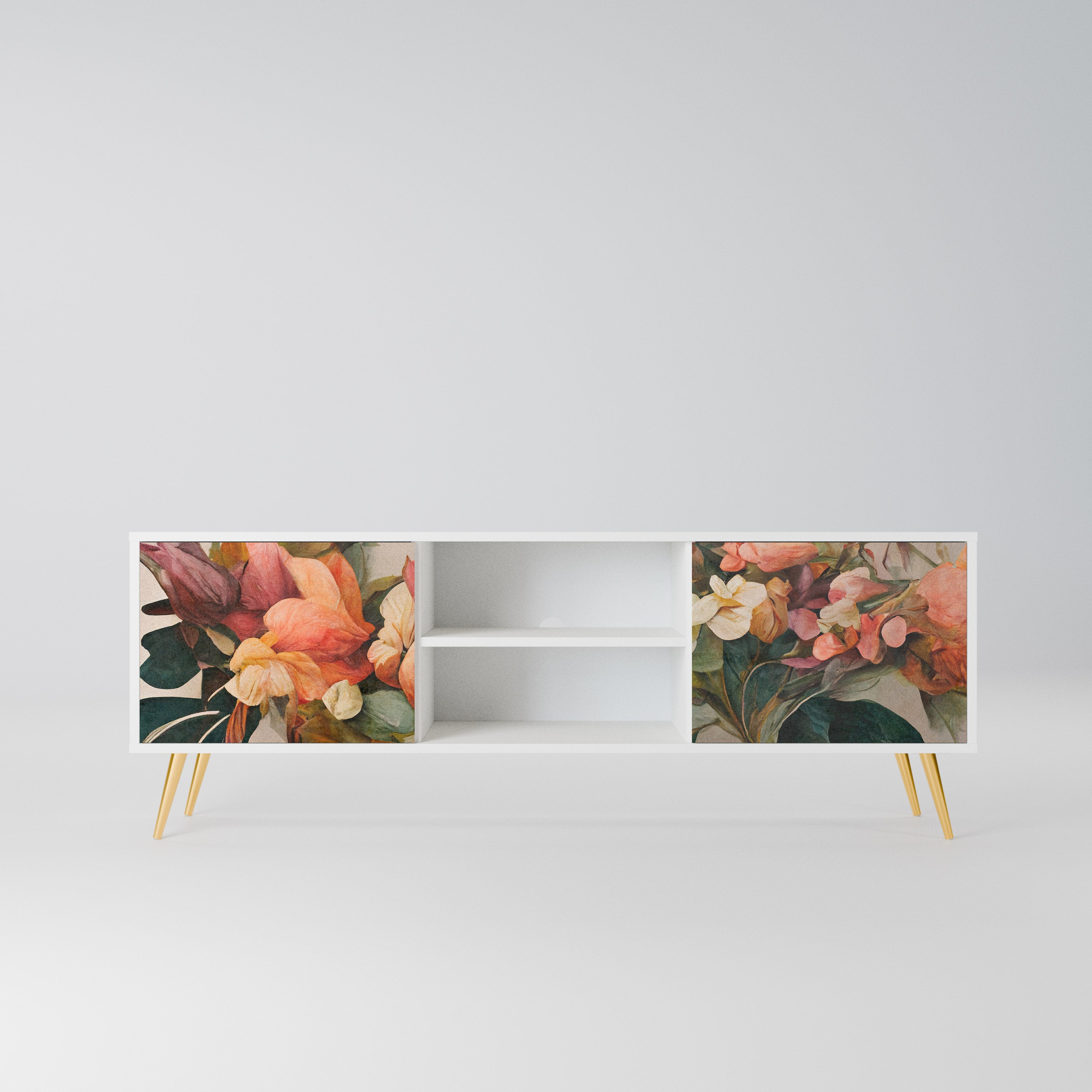 STYLISH BEAUTY Szafka RTV 2-drzwiowa korpus Biały