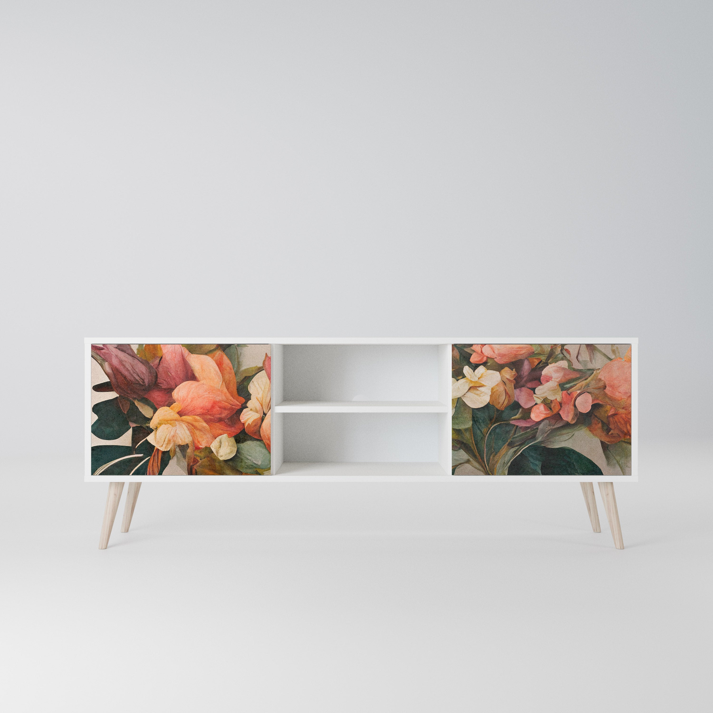 STYLISH BEAUTY Szafka RTV 2-drzwiowa korpus Biały