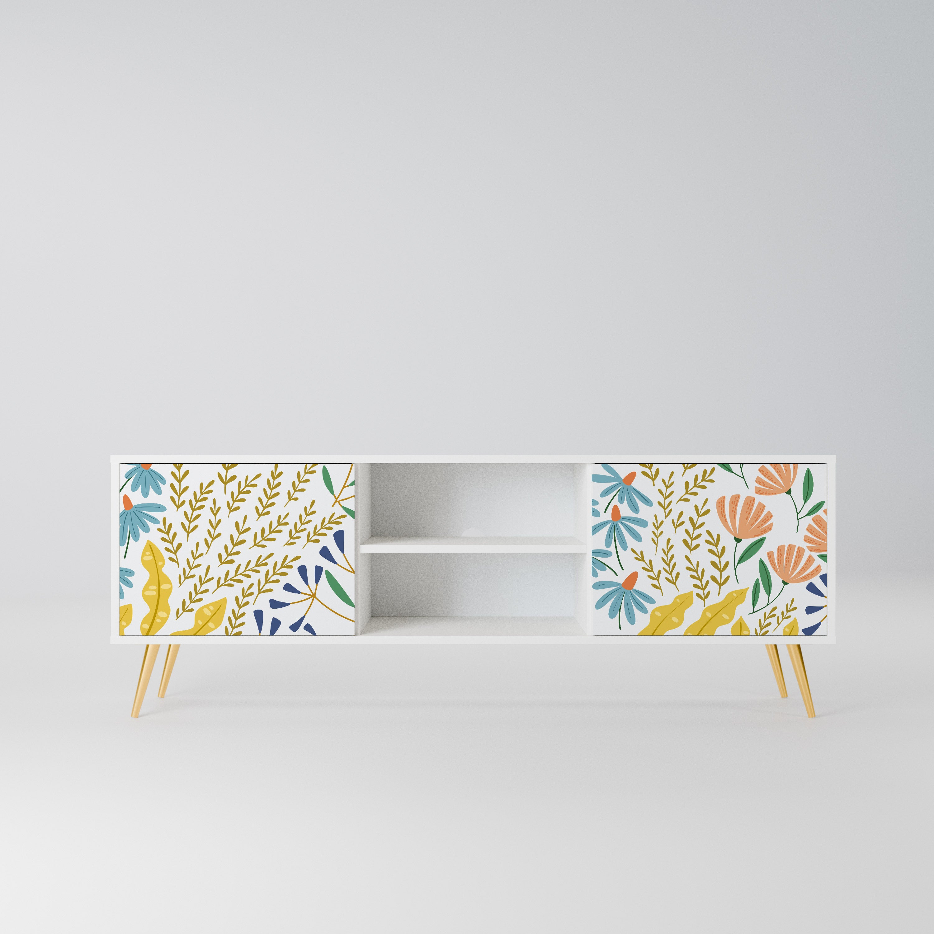 HELLO SPRING Szafka RTV 2-drzwiowa korpus Biały