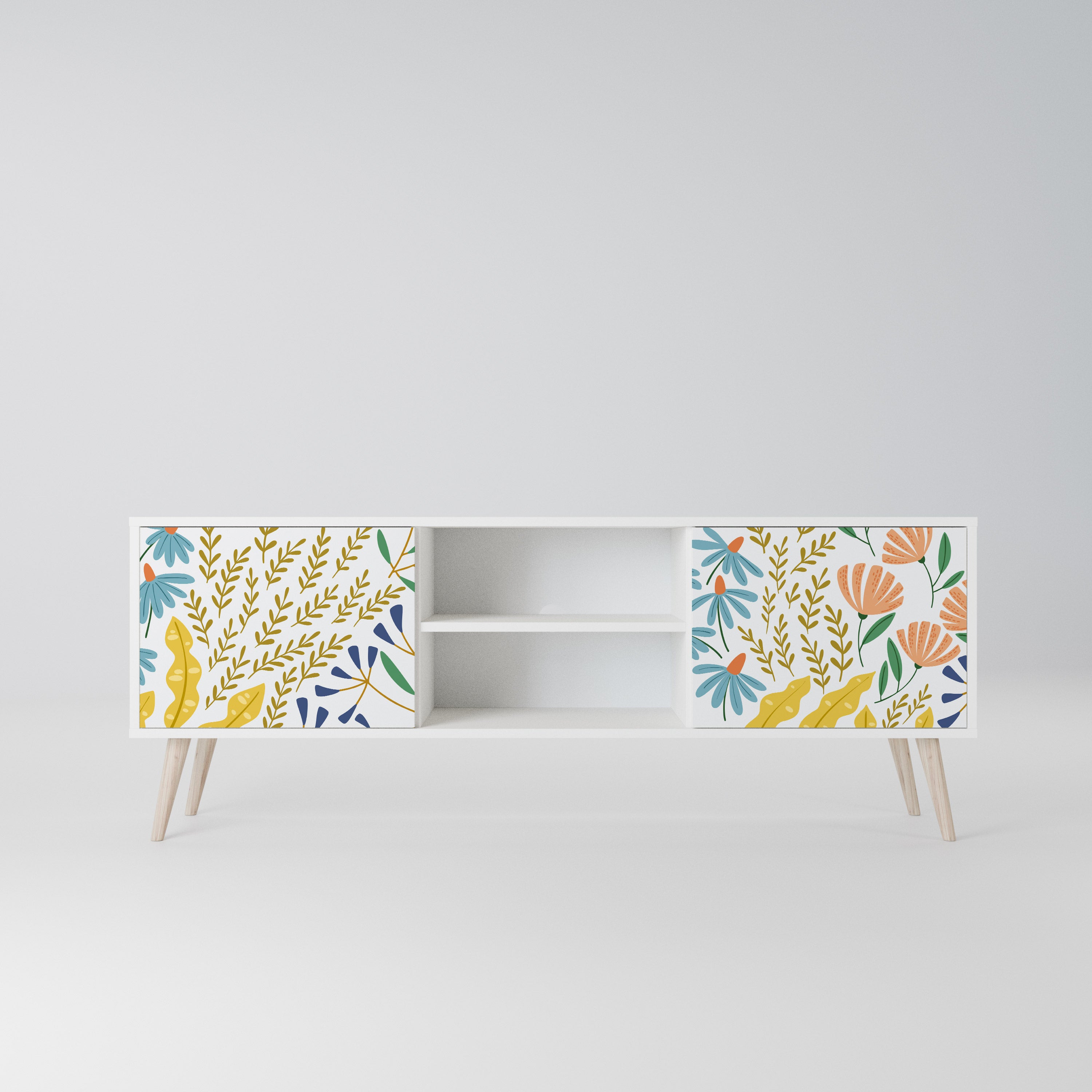 HELLO SPRING Szafka RTV 2-drzwiowa korpus Biały