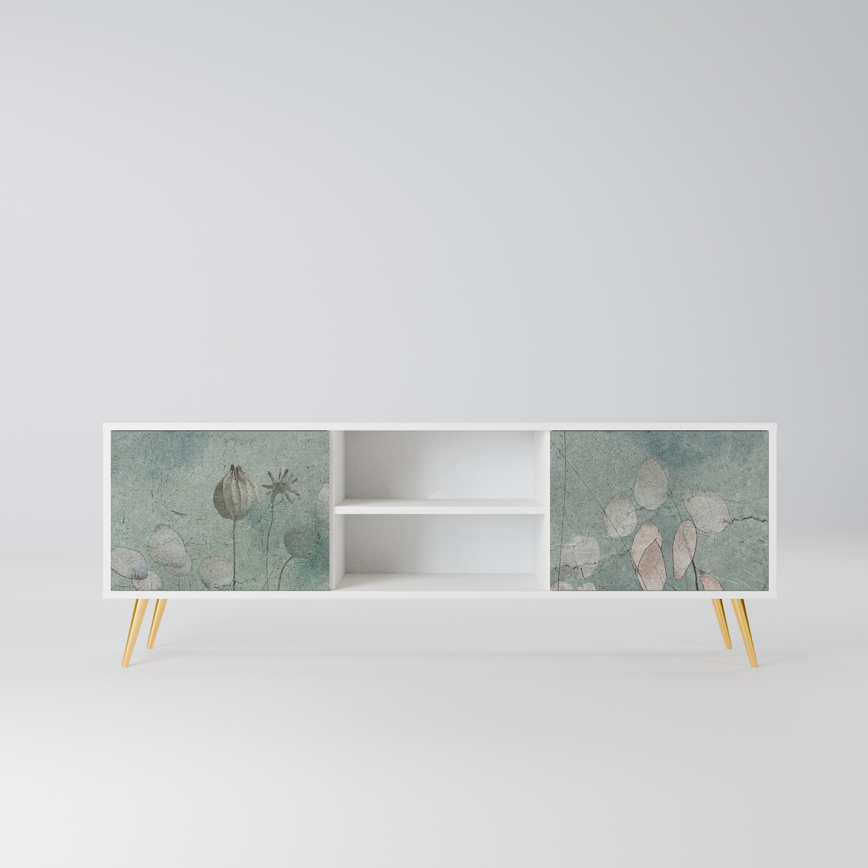 NIGHT LADY Szafka RTV 2-drzwiowa korpus Biały