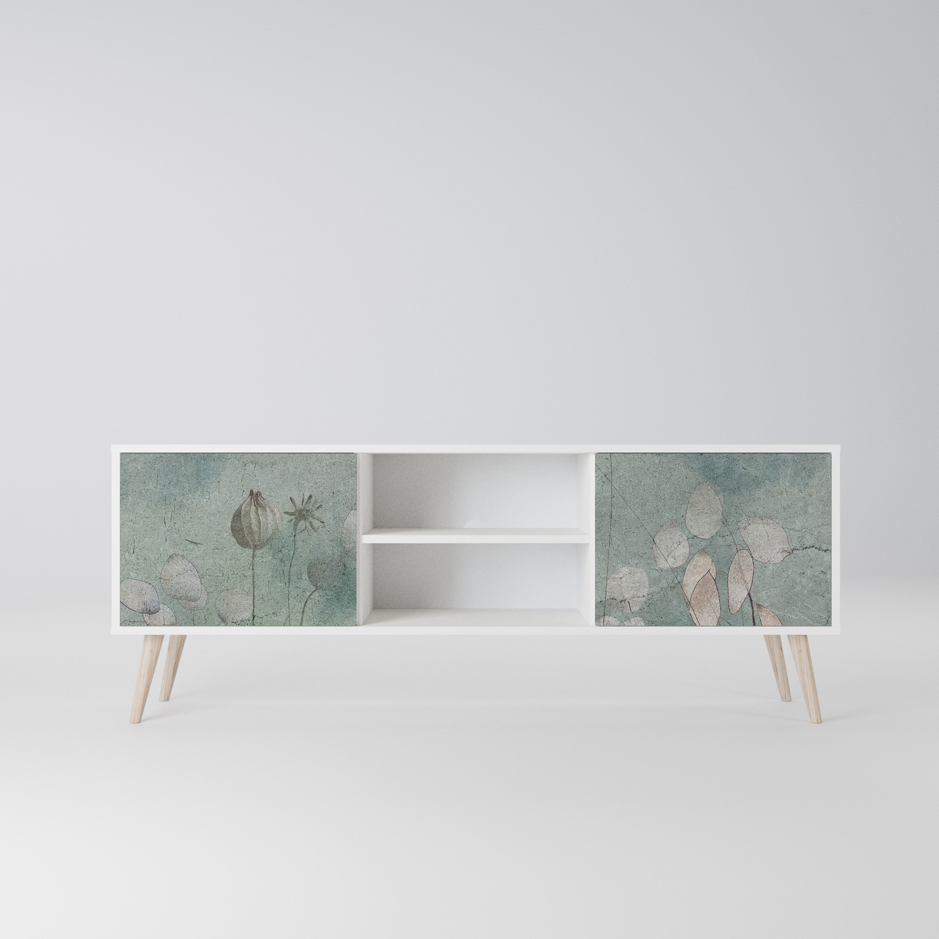 NIGHT LADY Szafka RTV 2-drzwiowa korpus Biały