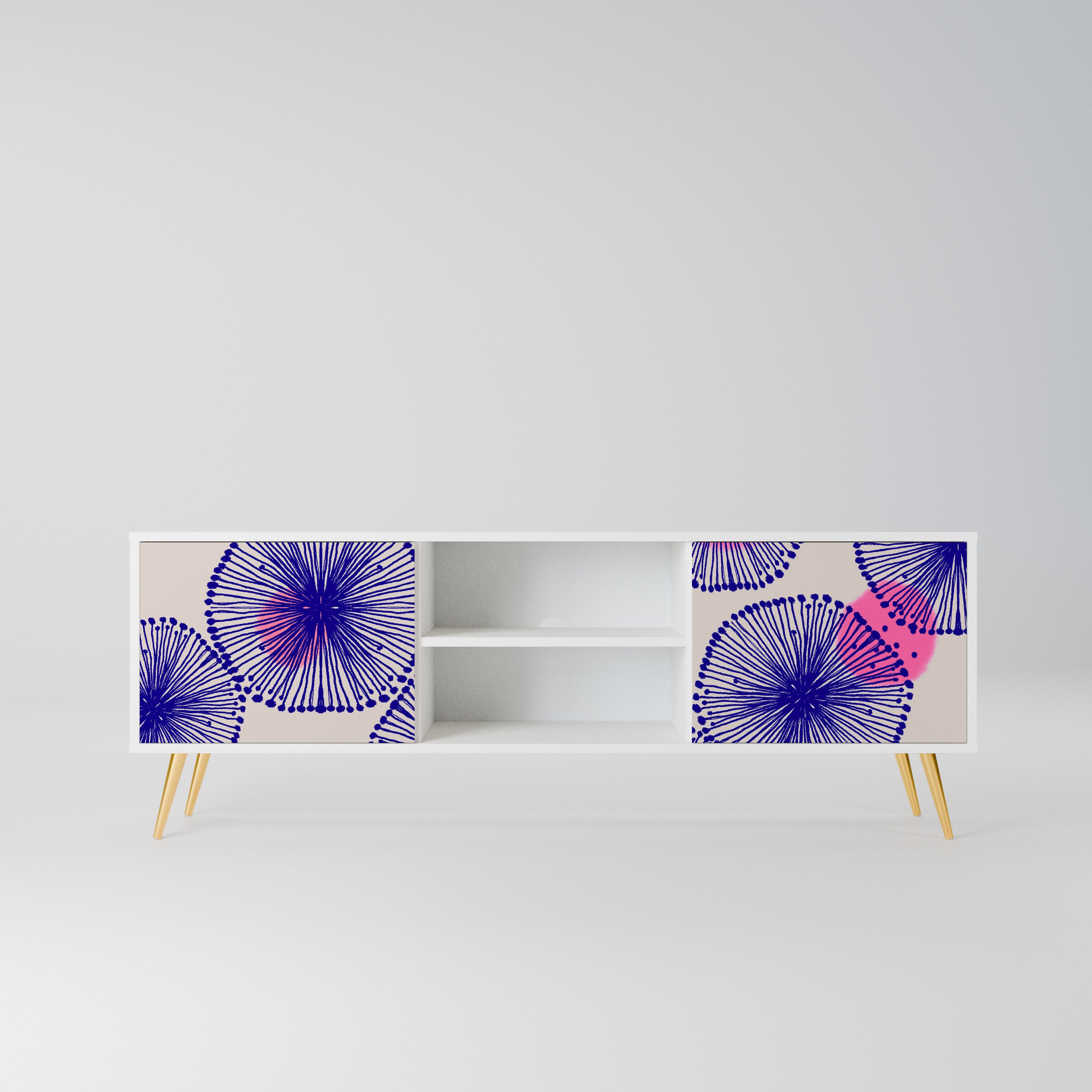 MAGIC NATURE Szafka RTV 2-drzwiowa korpus Biały