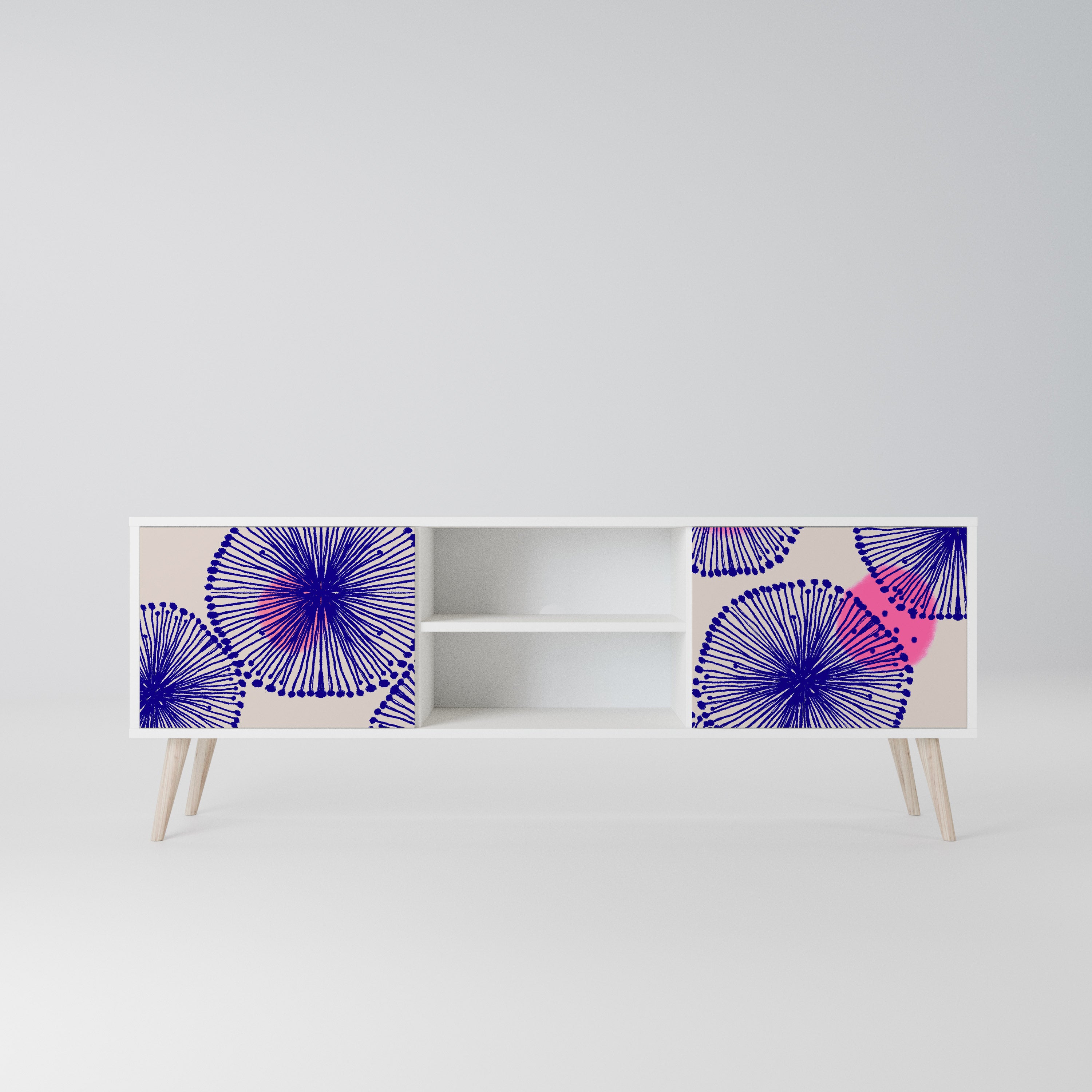 MAGIC NATURE Szafka RTV 2-drzwiowa korpus Biały