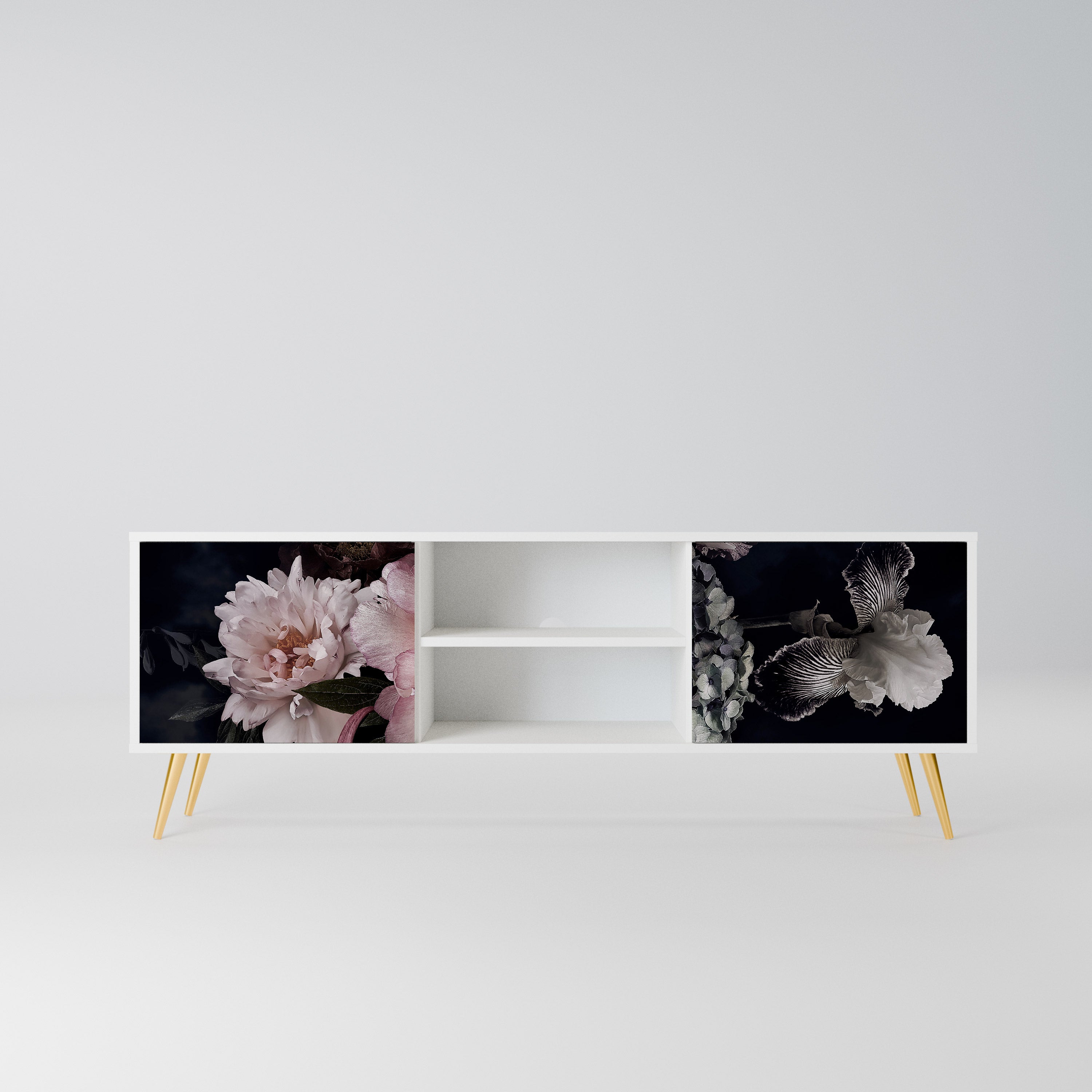 PURE BLOSSOM Szafka RTV 2-drzwiowa korpus Biały