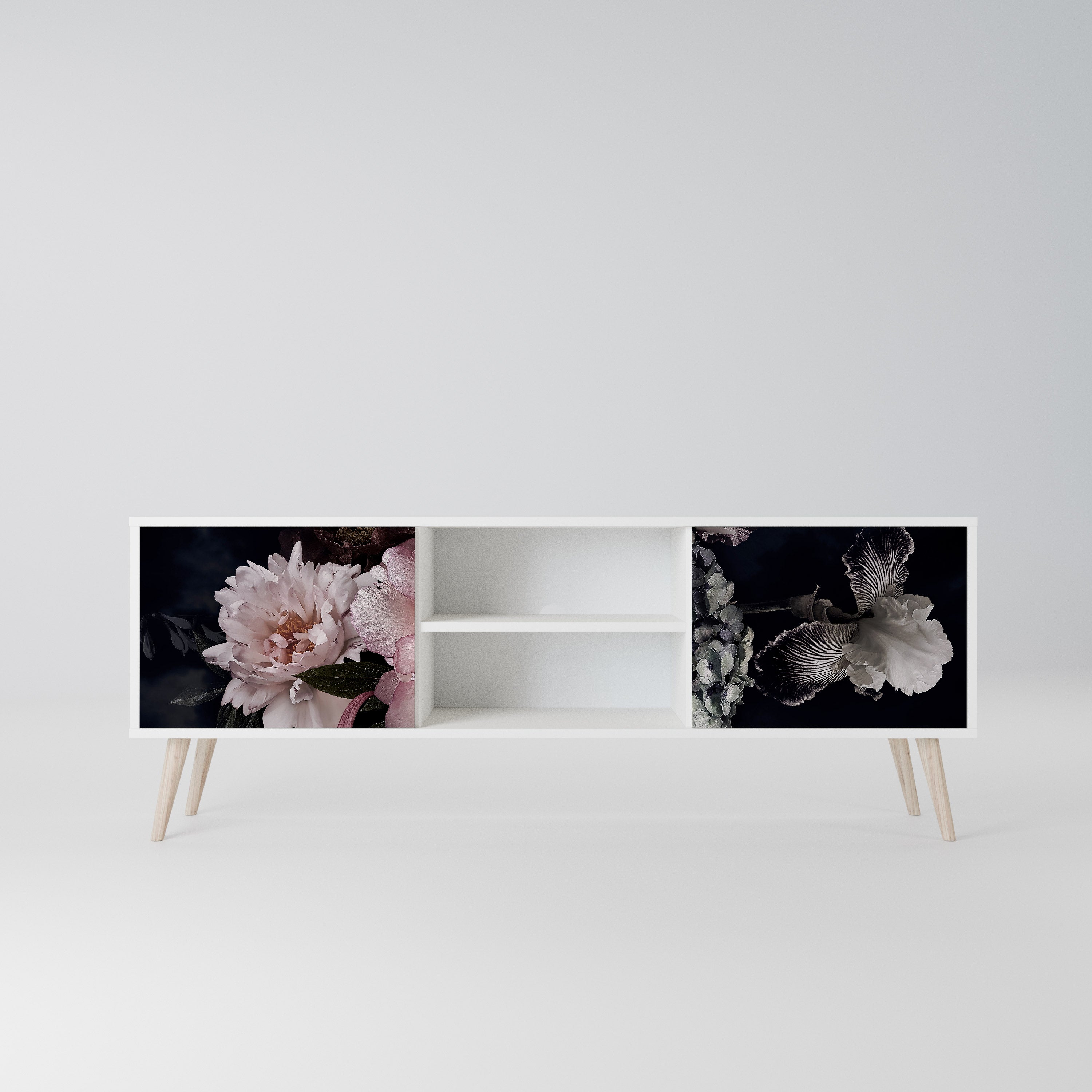 PURE BLOSSOM Szafka RTV 2-drzwiowa korpus Biały