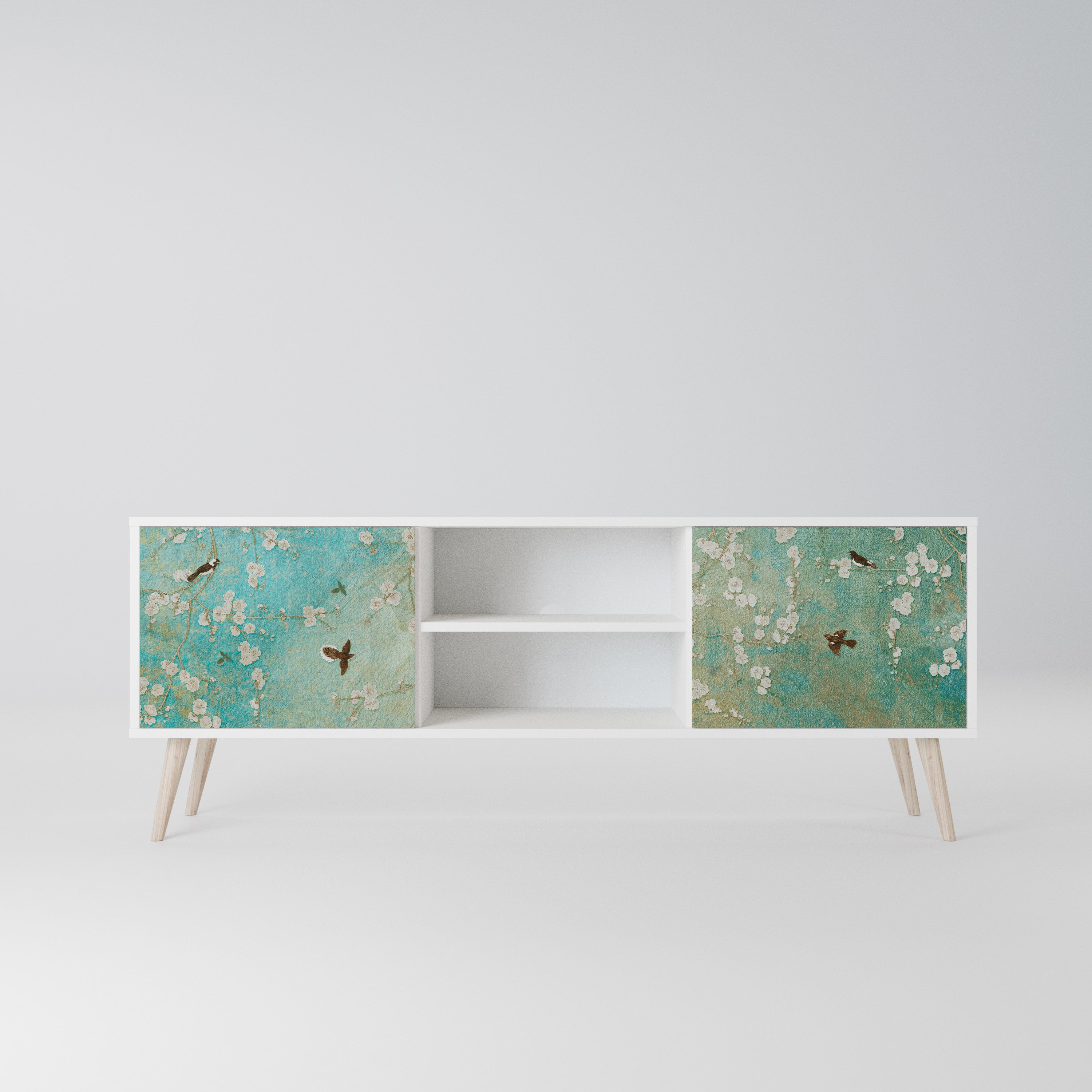 BLOOMING CHARM Szafka RTV 2-drzwiowa korpus Biały