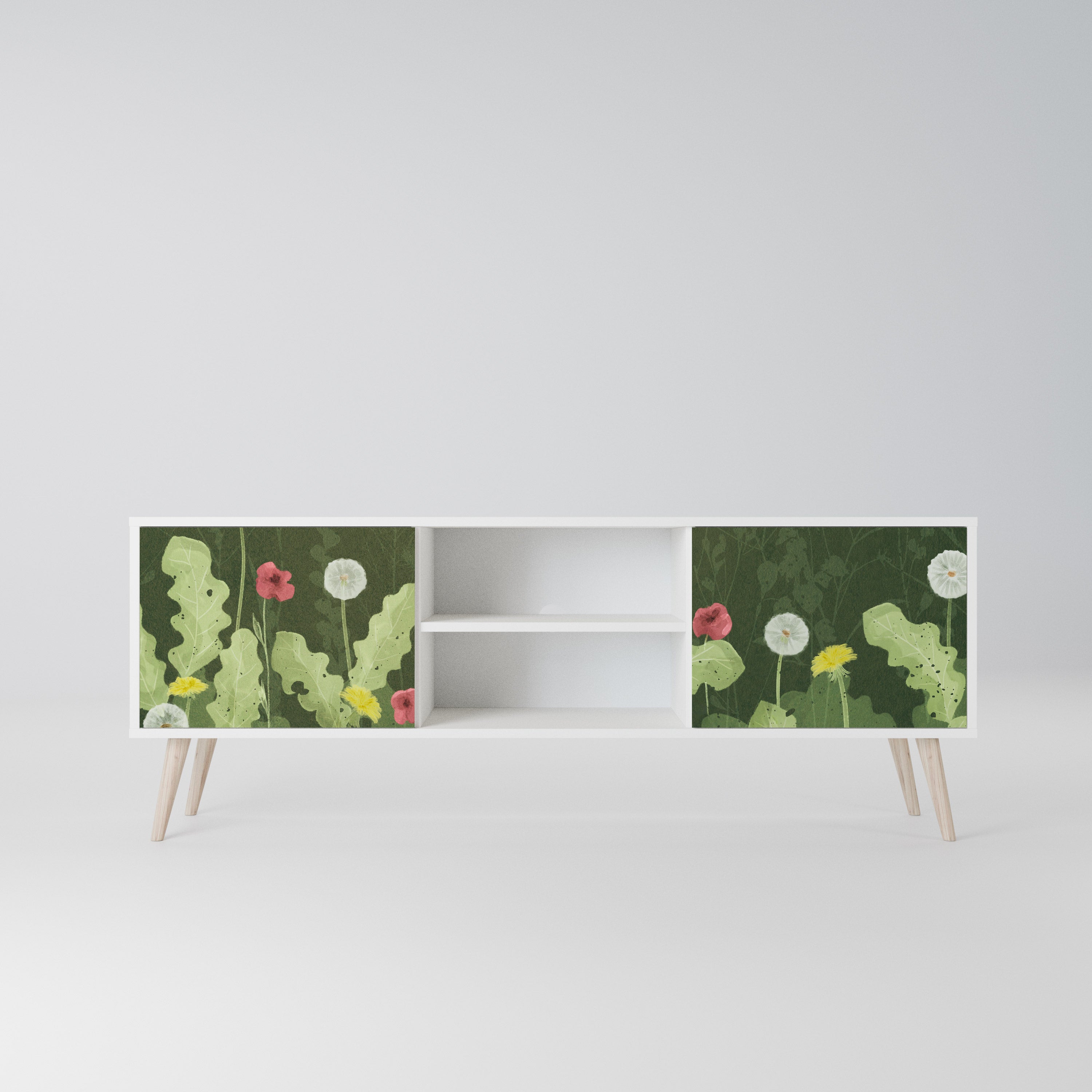 DANDELION AMUSE Szafka RTV 2-drzwiowa korpus Biały