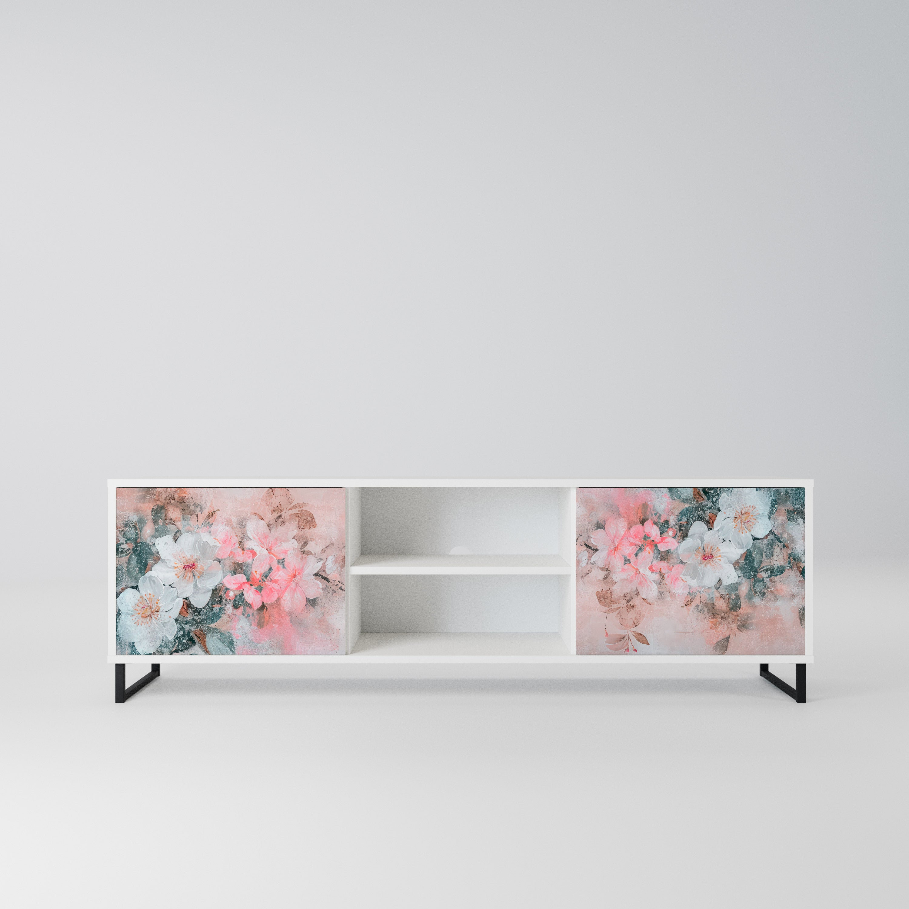 CHERRY BLOSSOM Szafka RTV 2-drzwiowa korpus Biały