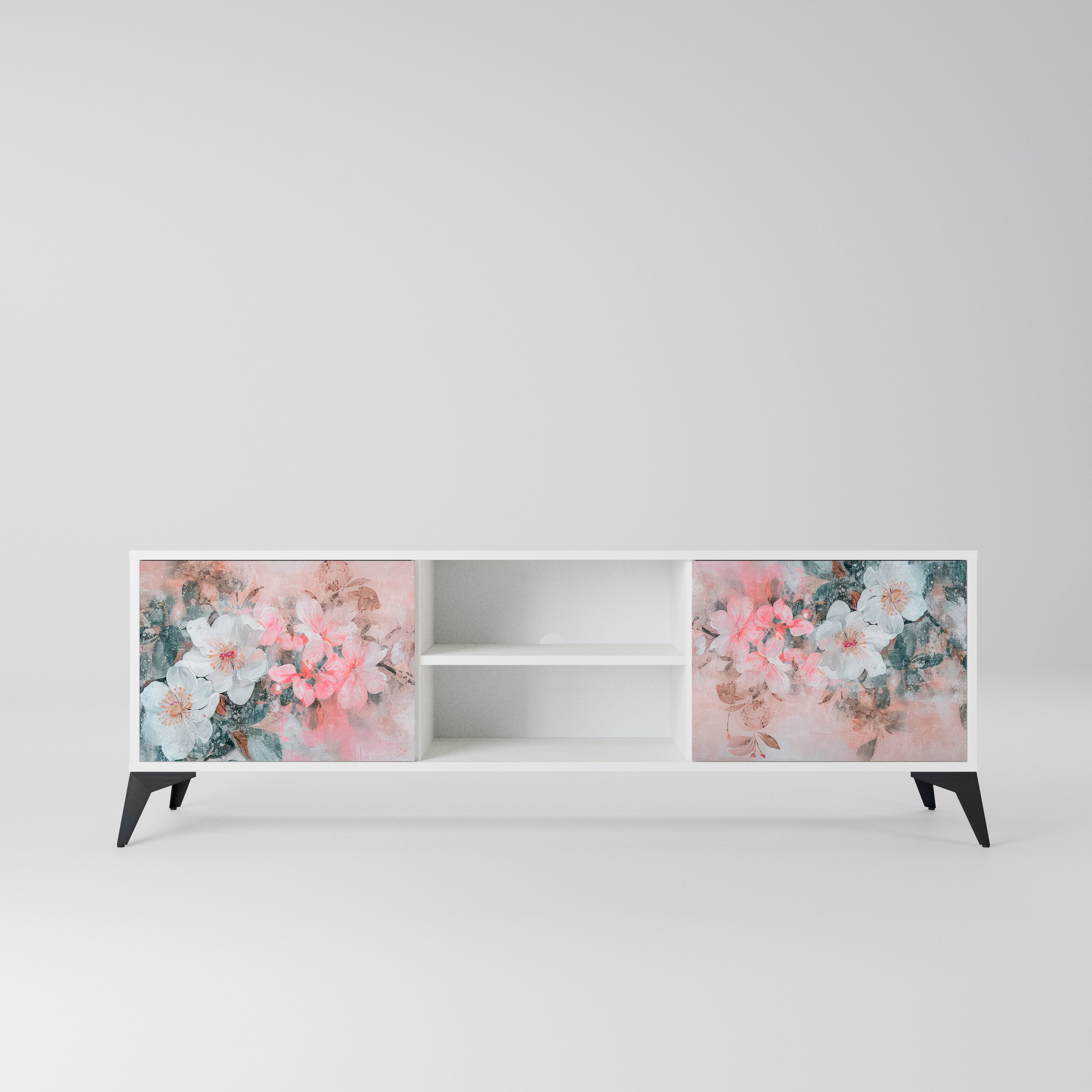 CHERRY BLOSSOM Szafka RTV 2-drzwiowa korpus Biały