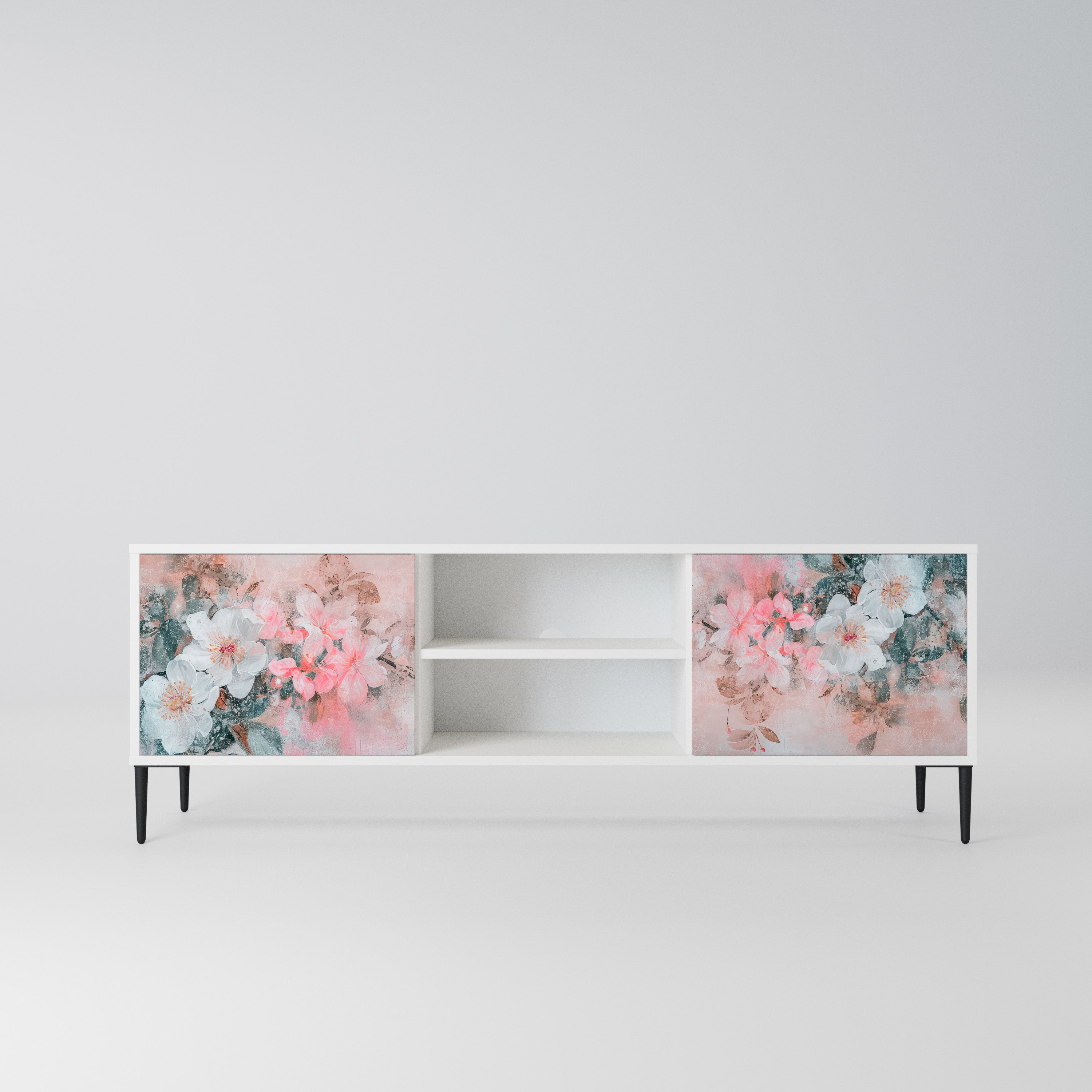 CHERRY BLOSSOM Szafka RTV 2-drzwiowa korpus Biały
