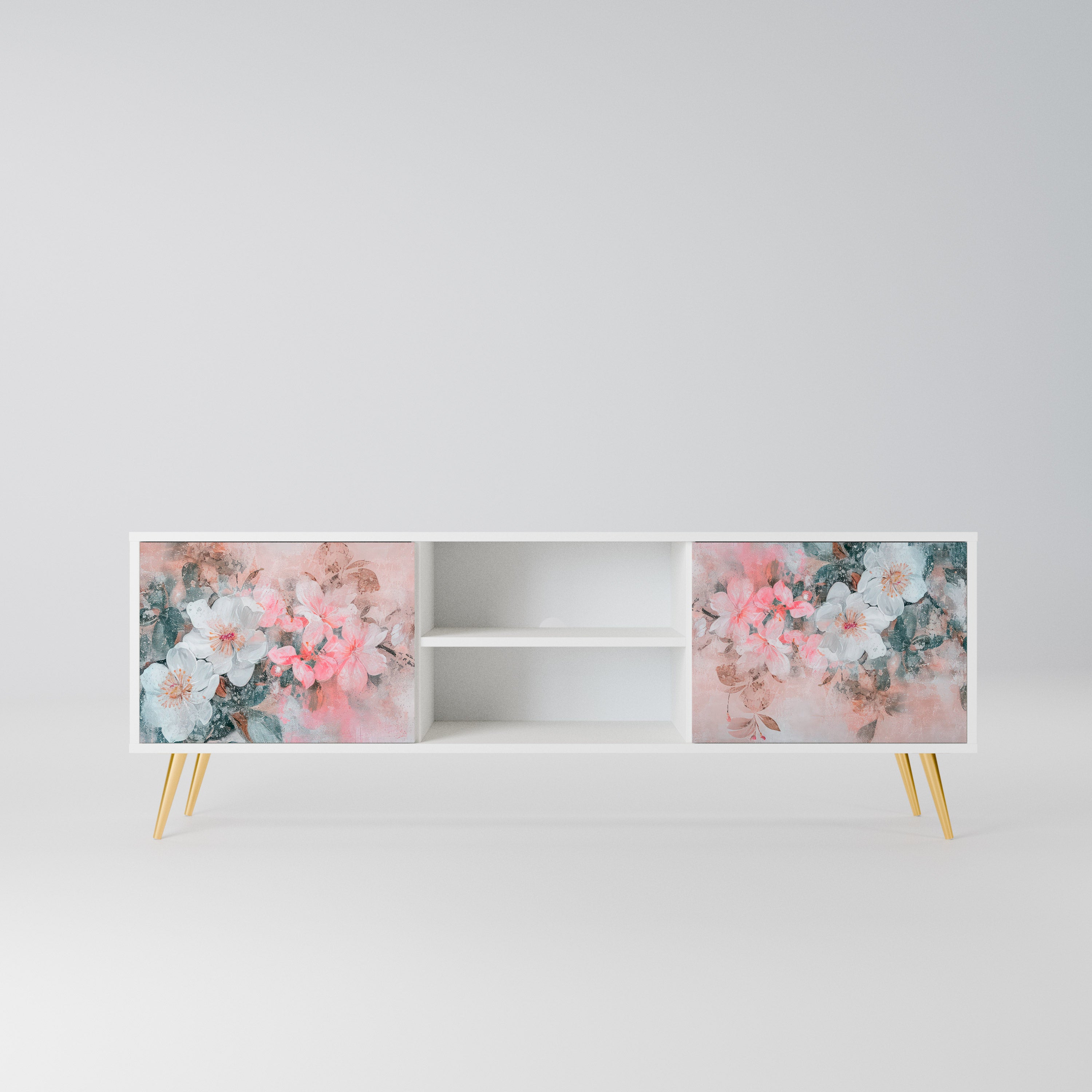 CHERRY BLOSSOM Szafka RTV 2-drzwiowa korpus Biały