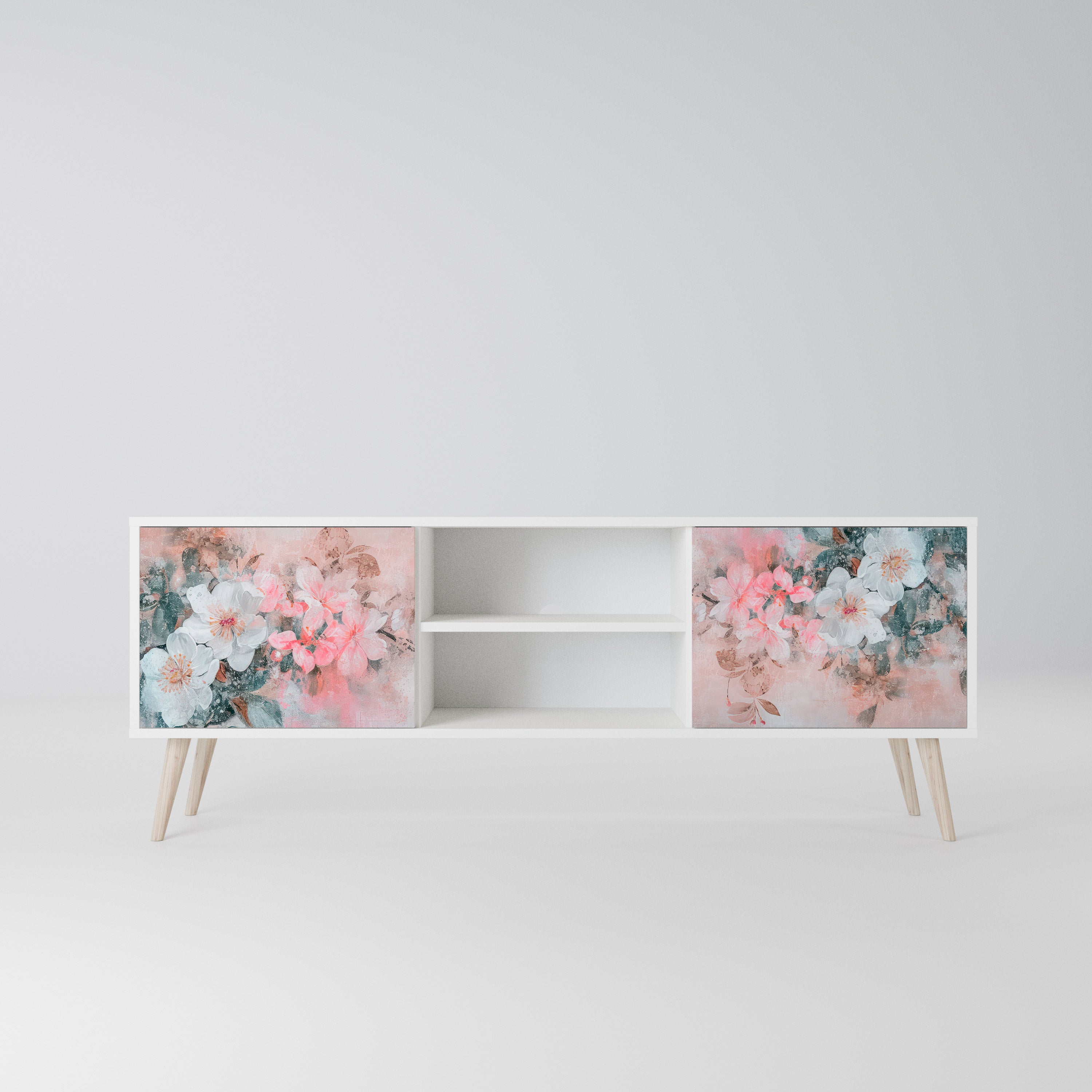 CHERRY BLOSSOM Szafka RTV 2-drzwiowa korpus Biały