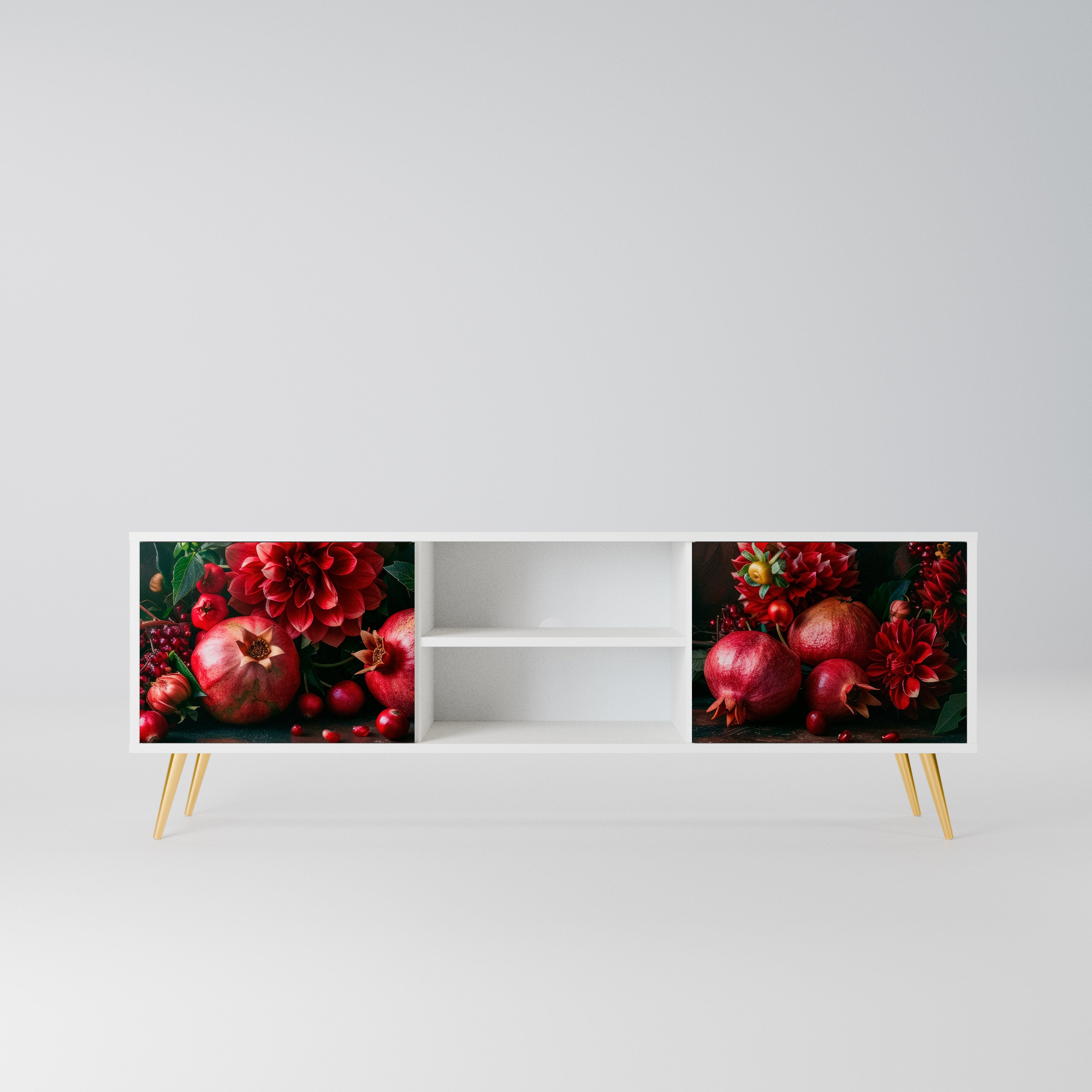 DAHLIAS AND POMEGRANATES Szafka RTV 2-drzwiowa korpus Biały