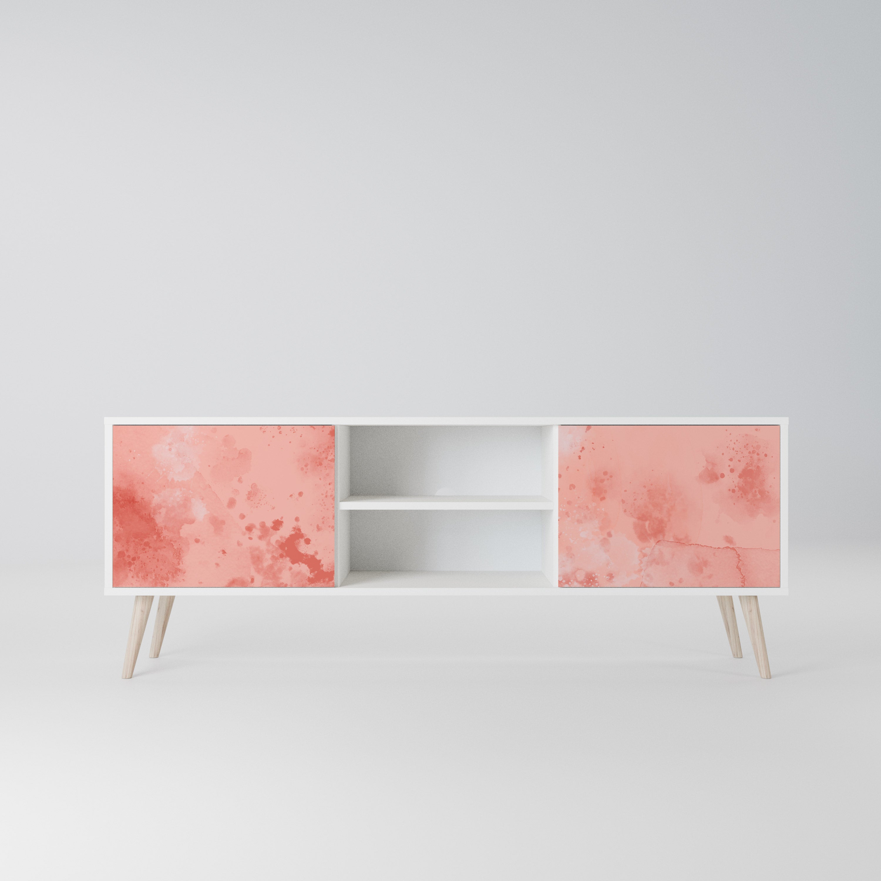 CRANE DANCE Szafka RTV 2-drzwiowa korpus Biały