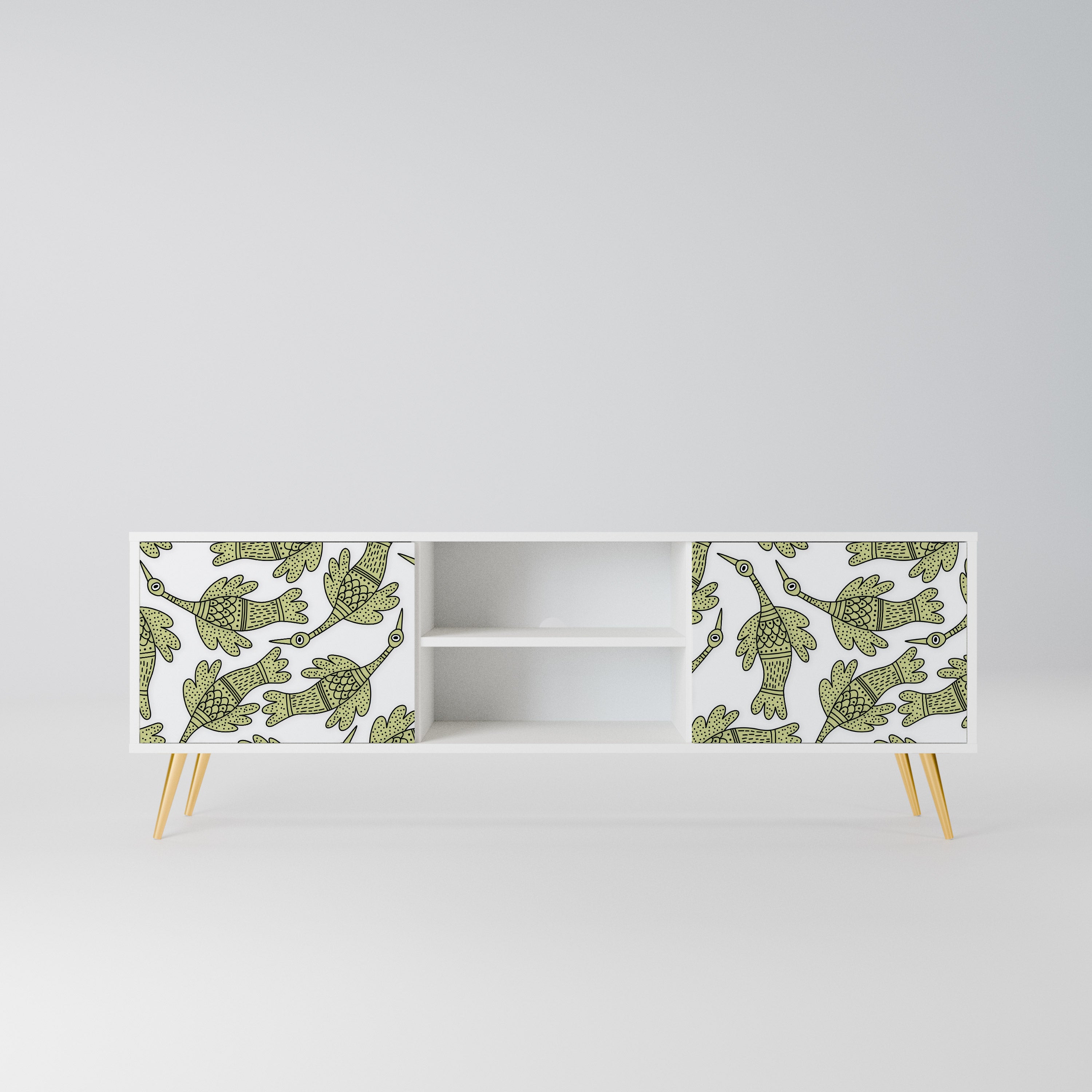 SEEDLING SONGBIRD Szafka RTV 2-drzwiowa korpus Biały