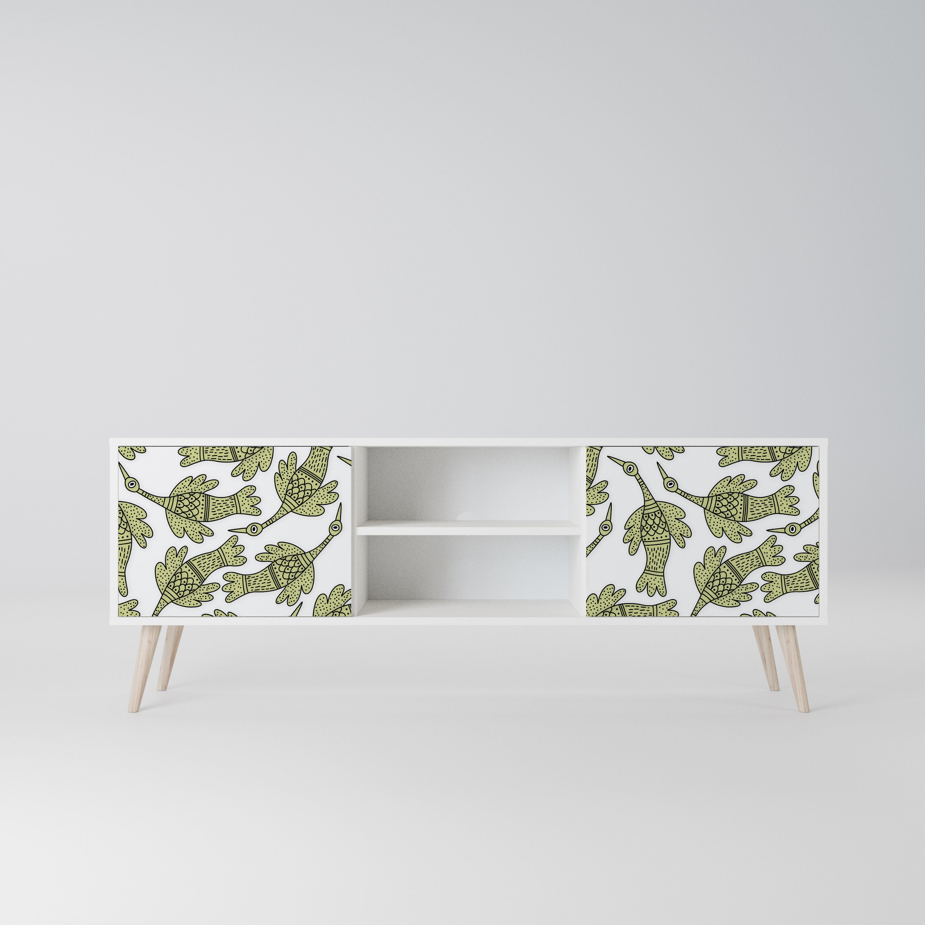 SEEDLING SONGBIRD Szafka RTV 2-drzwiowa korpus Biały