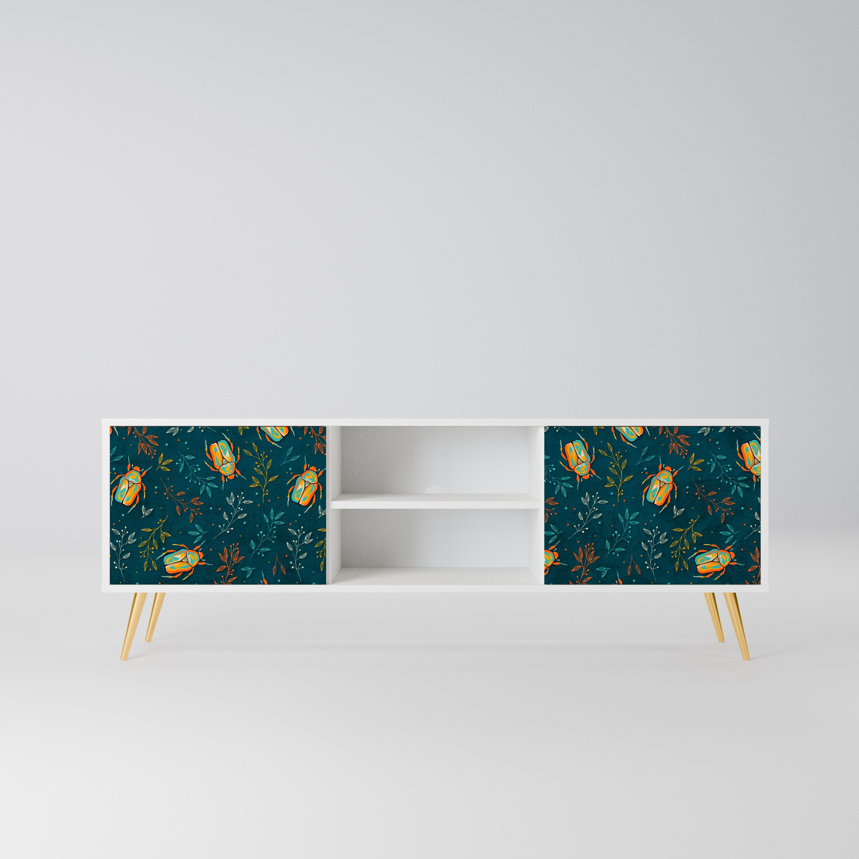 AUTUMN INSECTS Szafka RTV 2-drzwiowa korpus Biały