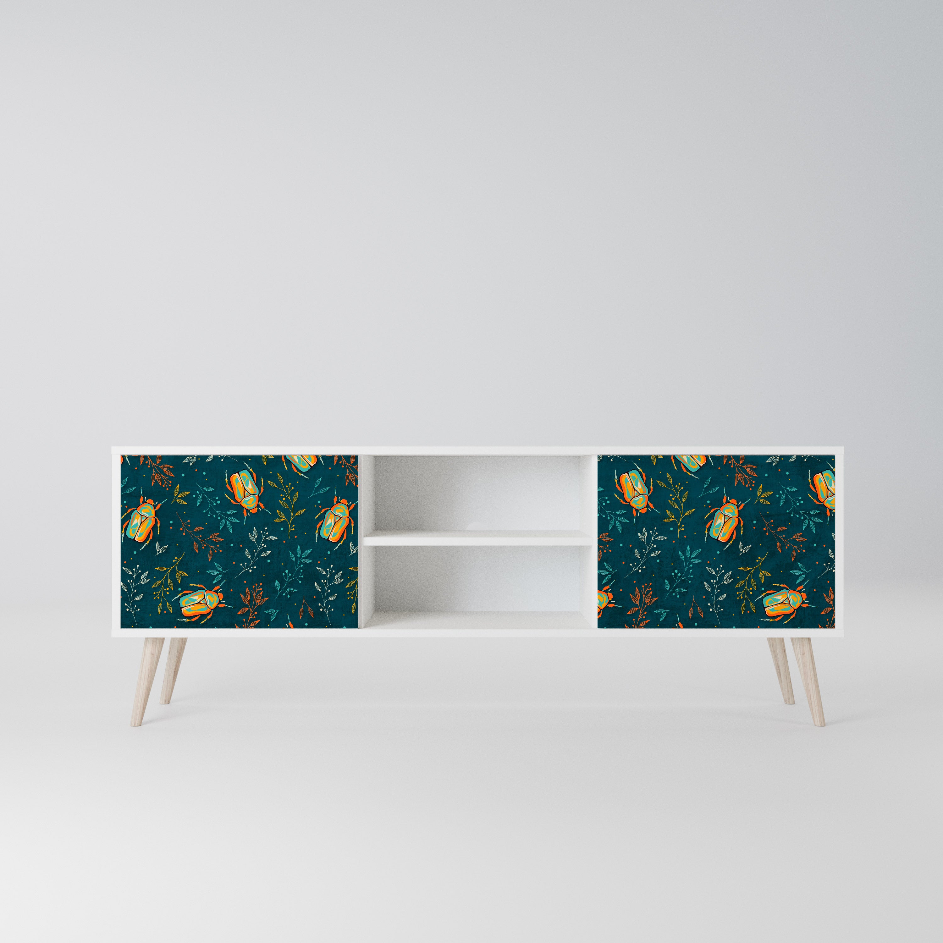 AUTUMN INSECTS Szafka RTV 2-drzwiowa korpus Biały