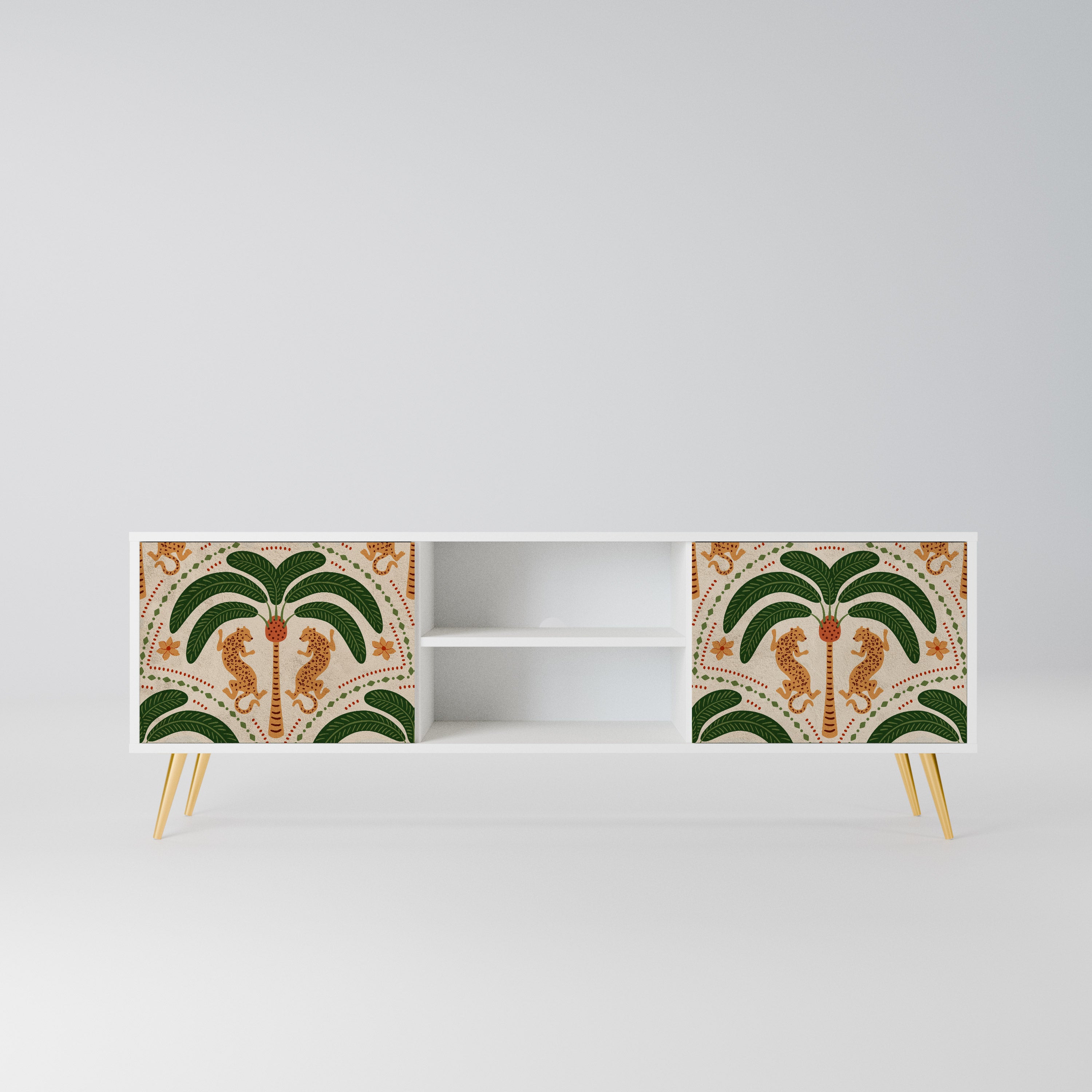 DANCING PREDATORS Szafka RTV 2-drzwiowa korpus Biały