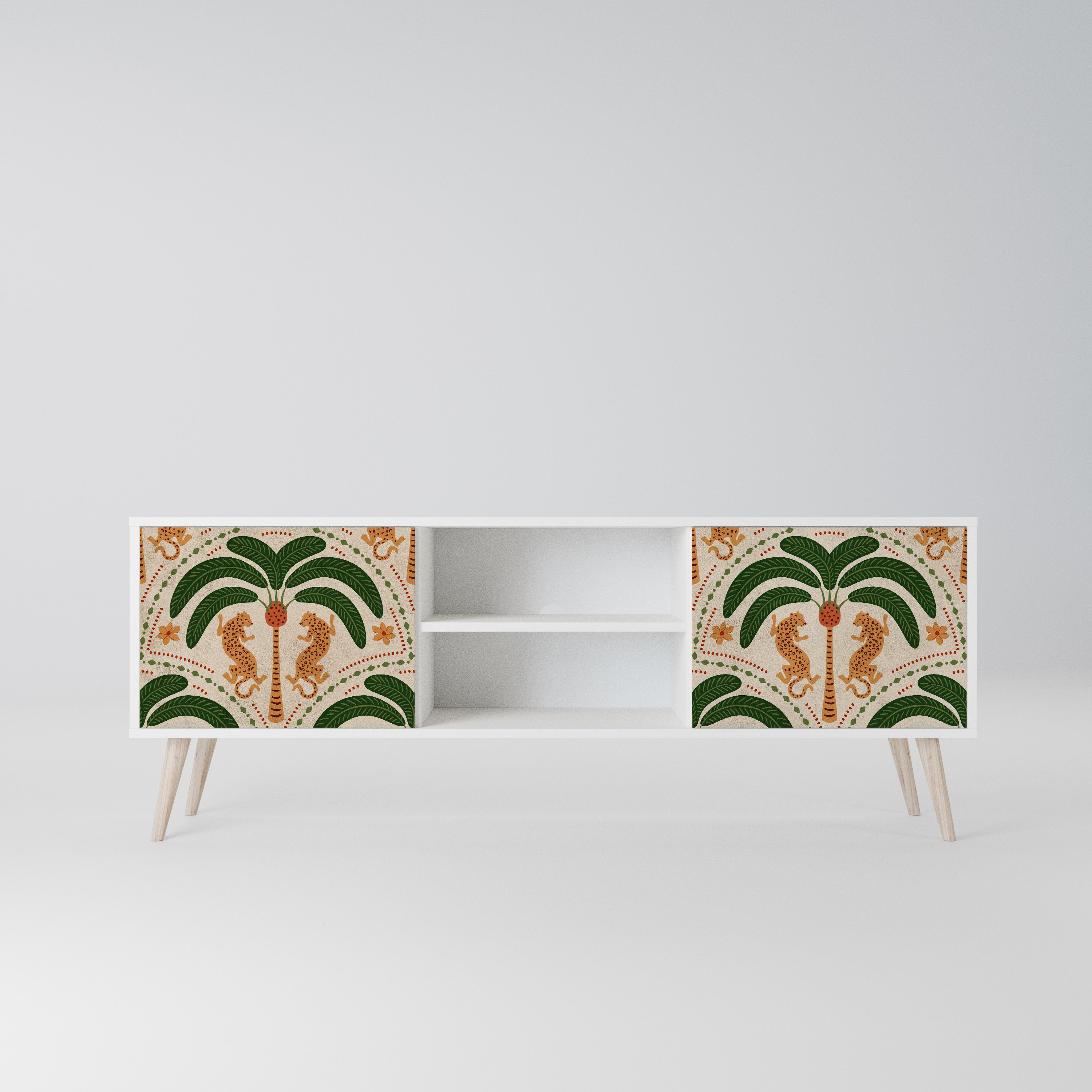 DANCING PREDATORS Szafka RTV 2-drzwiowa korpus Biały