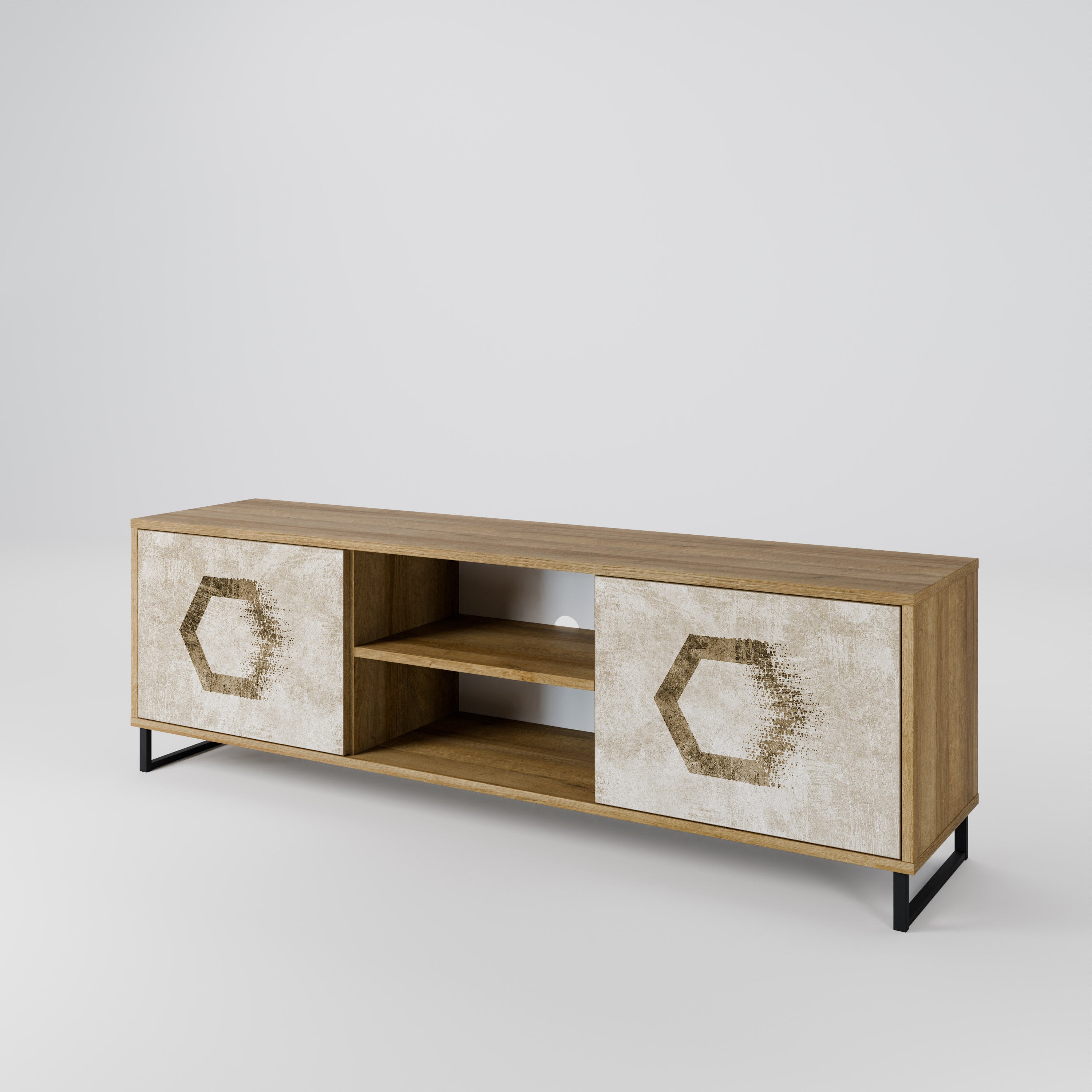 HEXAGONAL SHAPES Szafka RTV 2-drzwiowa