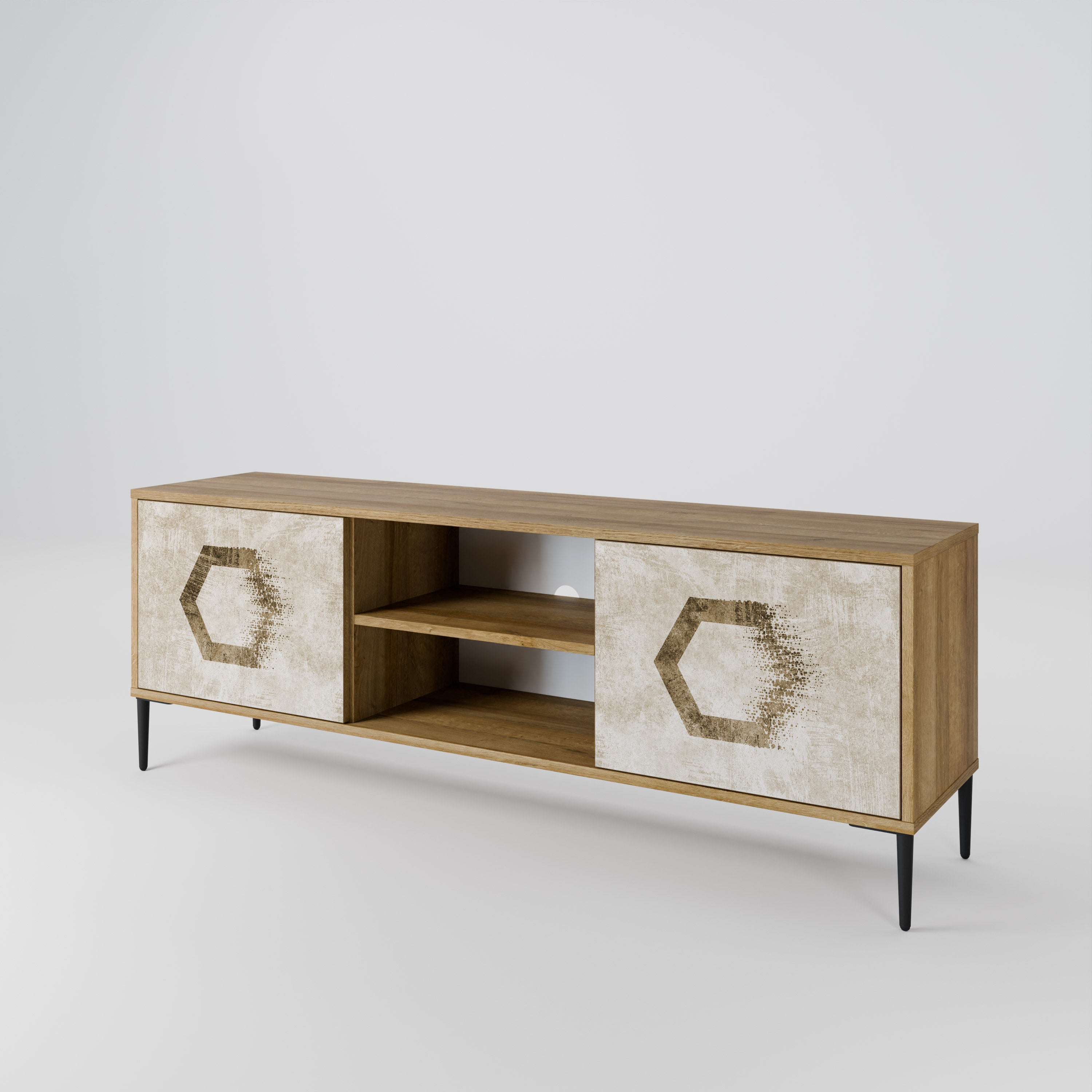 HEXAGONAL SHAPES Szafka RTV 2-drzwiowa
