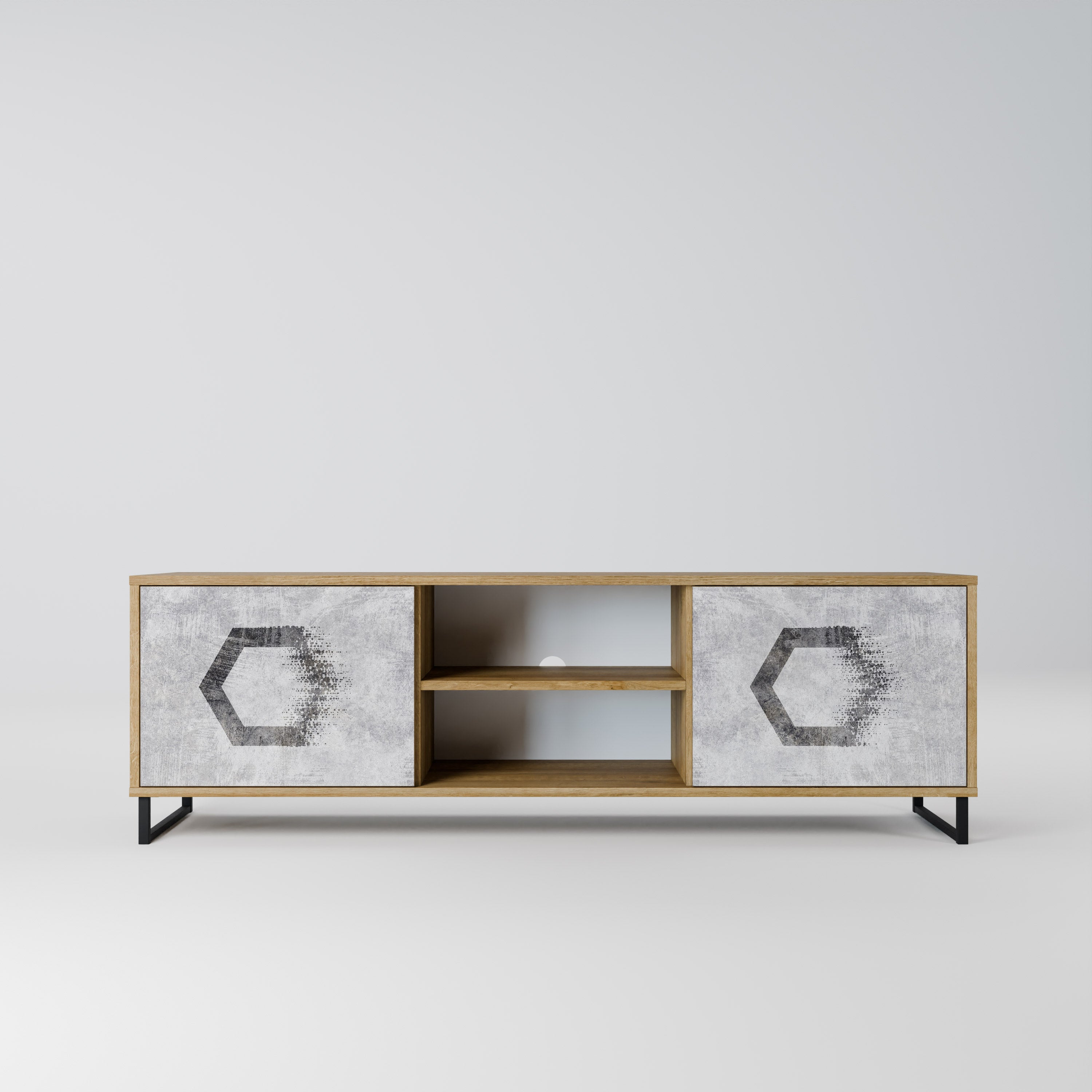 HEXAGONAL FIGURES Szafka RTV 2-drzwiowa