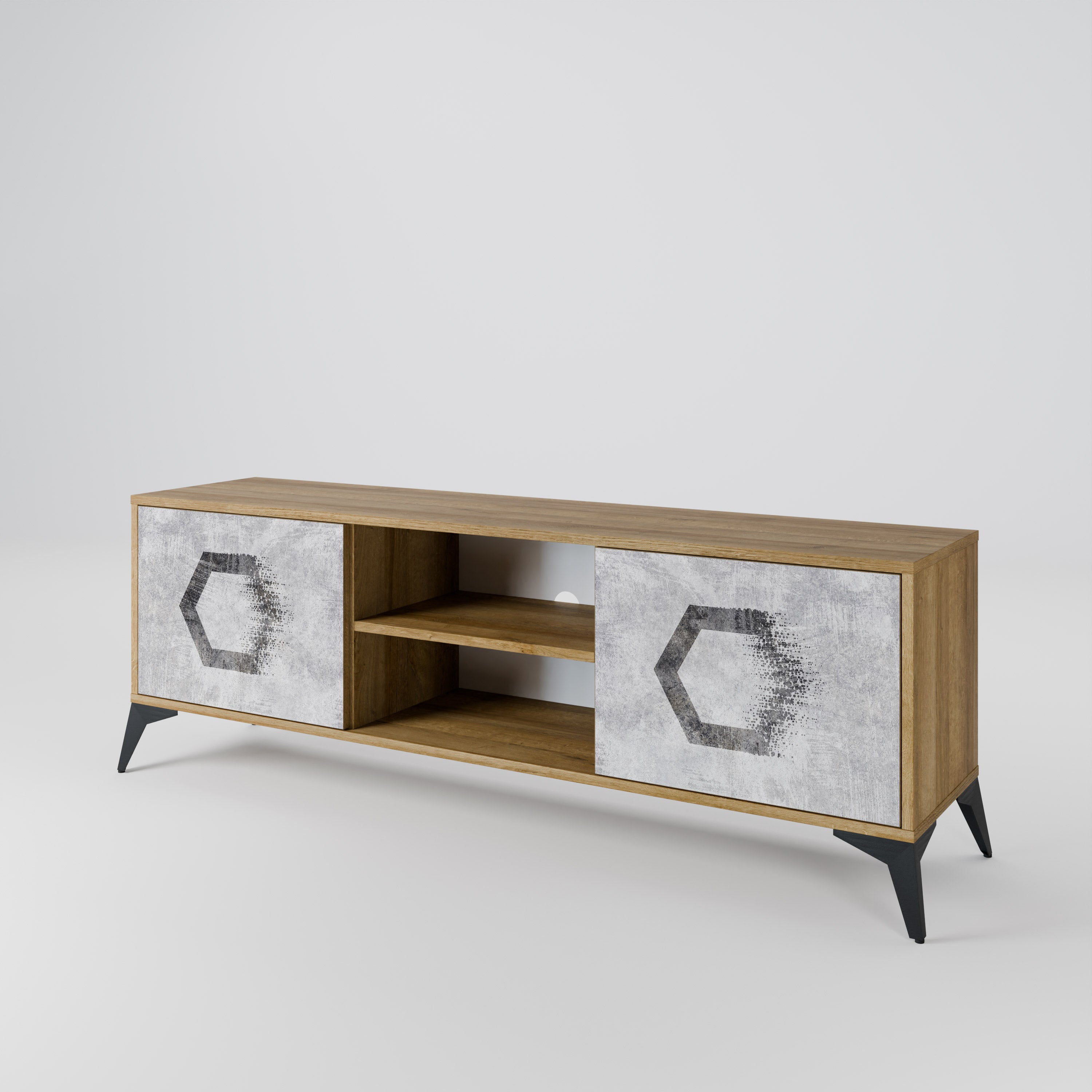 HEXAGONAL FIGURES Szafka RTV 2-drzwiowa