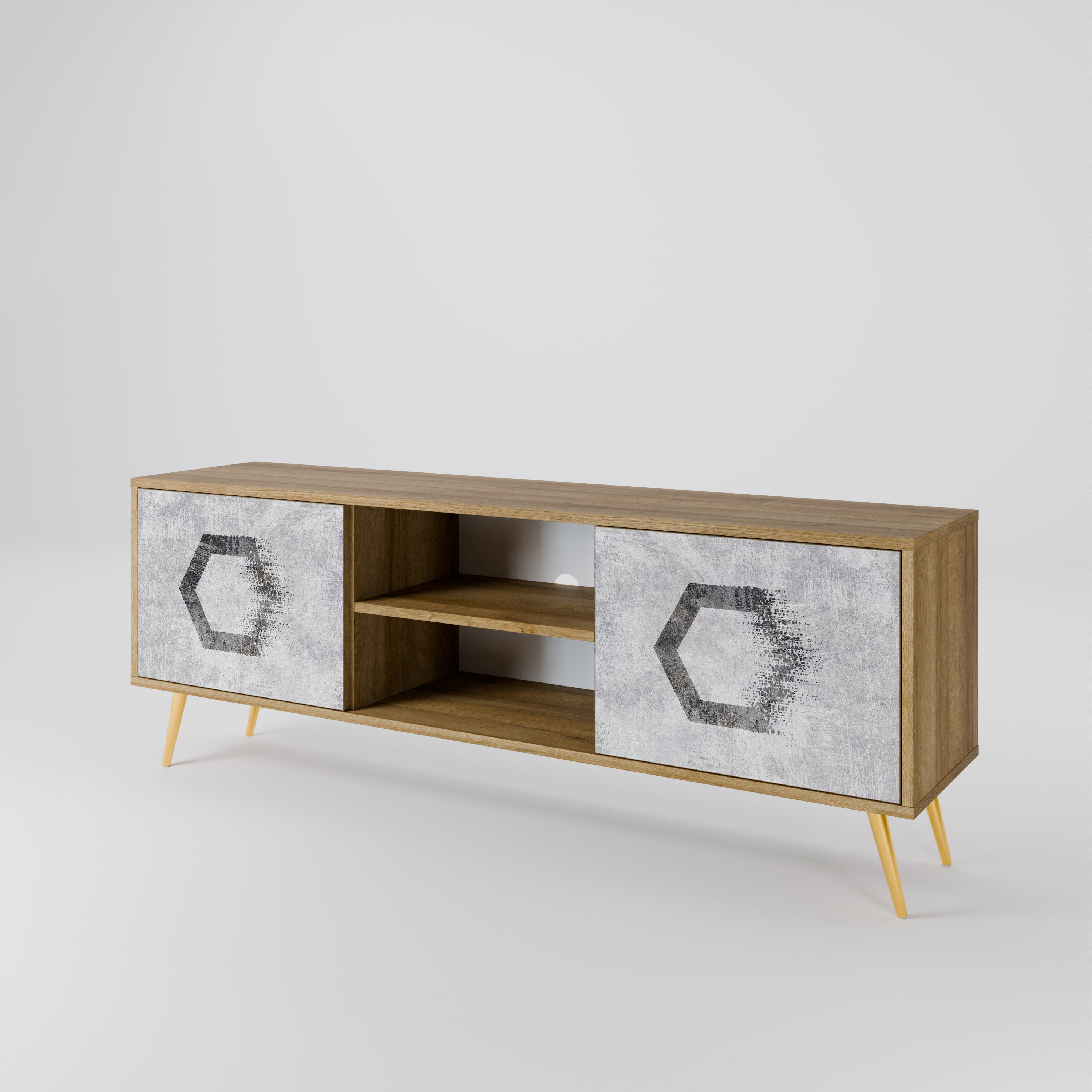 HEXAGONAL FIGURES Szafka RTV 2-drzwiowa