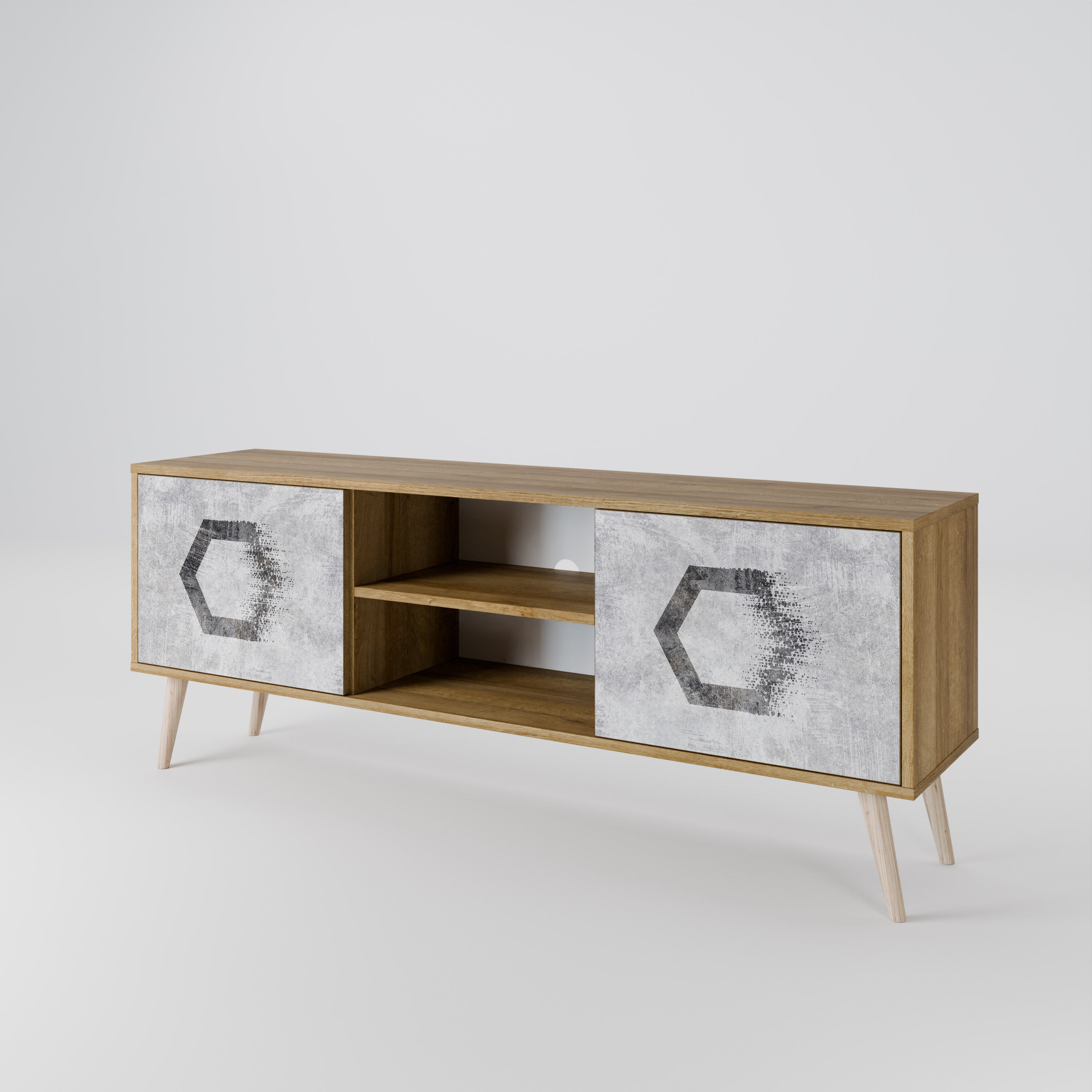 HEXAGONAL FIGURES Szafka RTV 2-drzwiowa