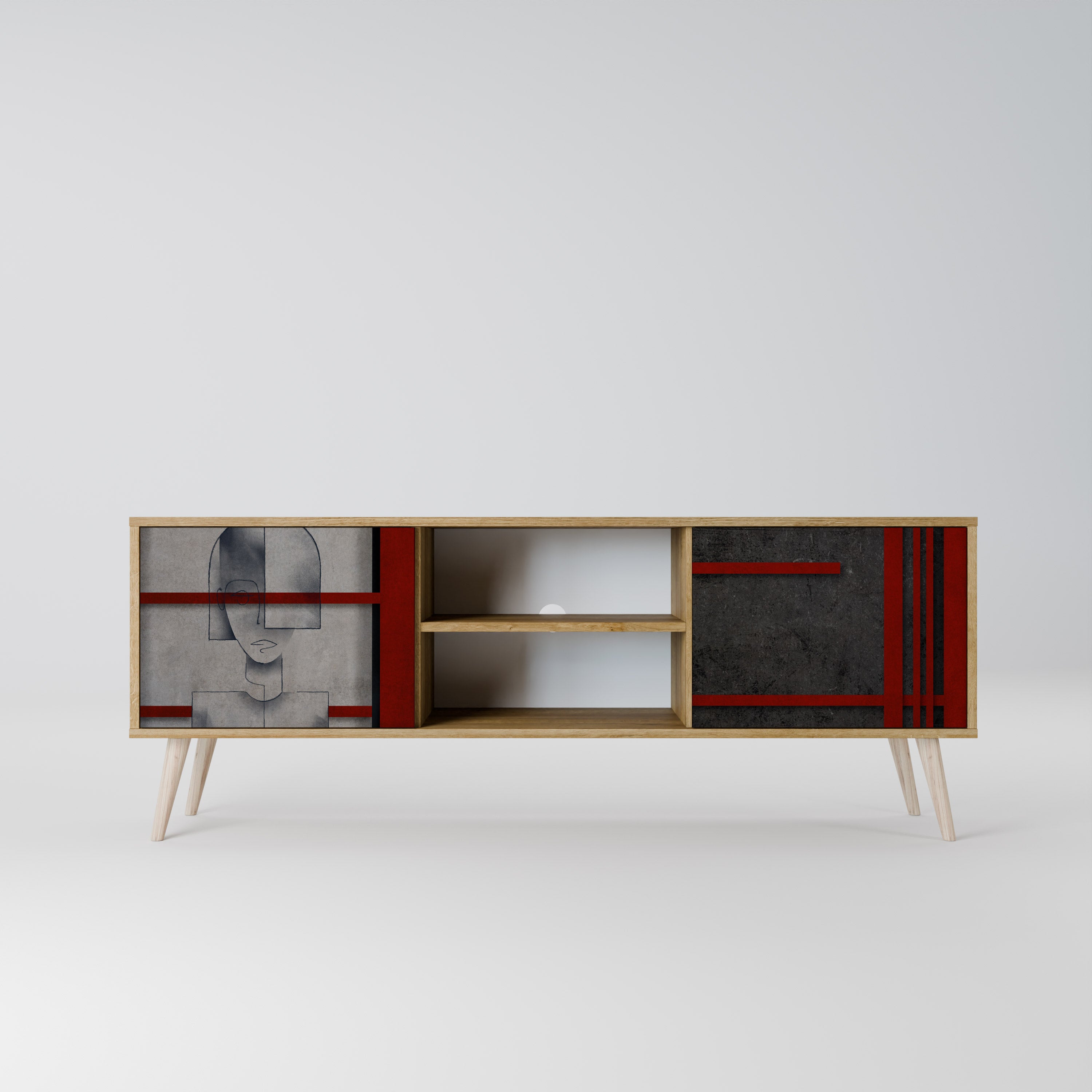 GRAY FIGURES Szafka RTV 2-drzwiowa