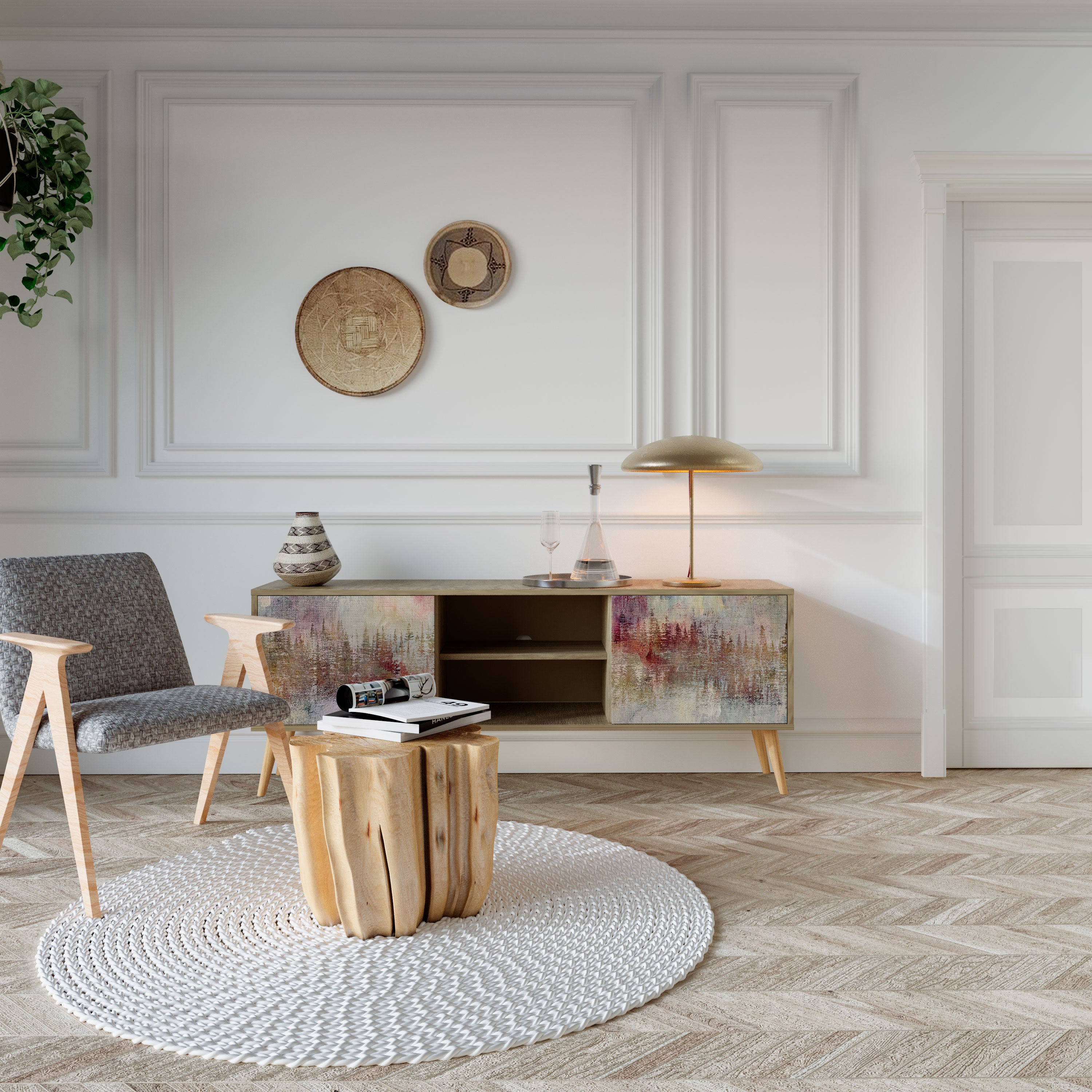 VEILED SUMMIT Szafka RTV 2-drzwiowa