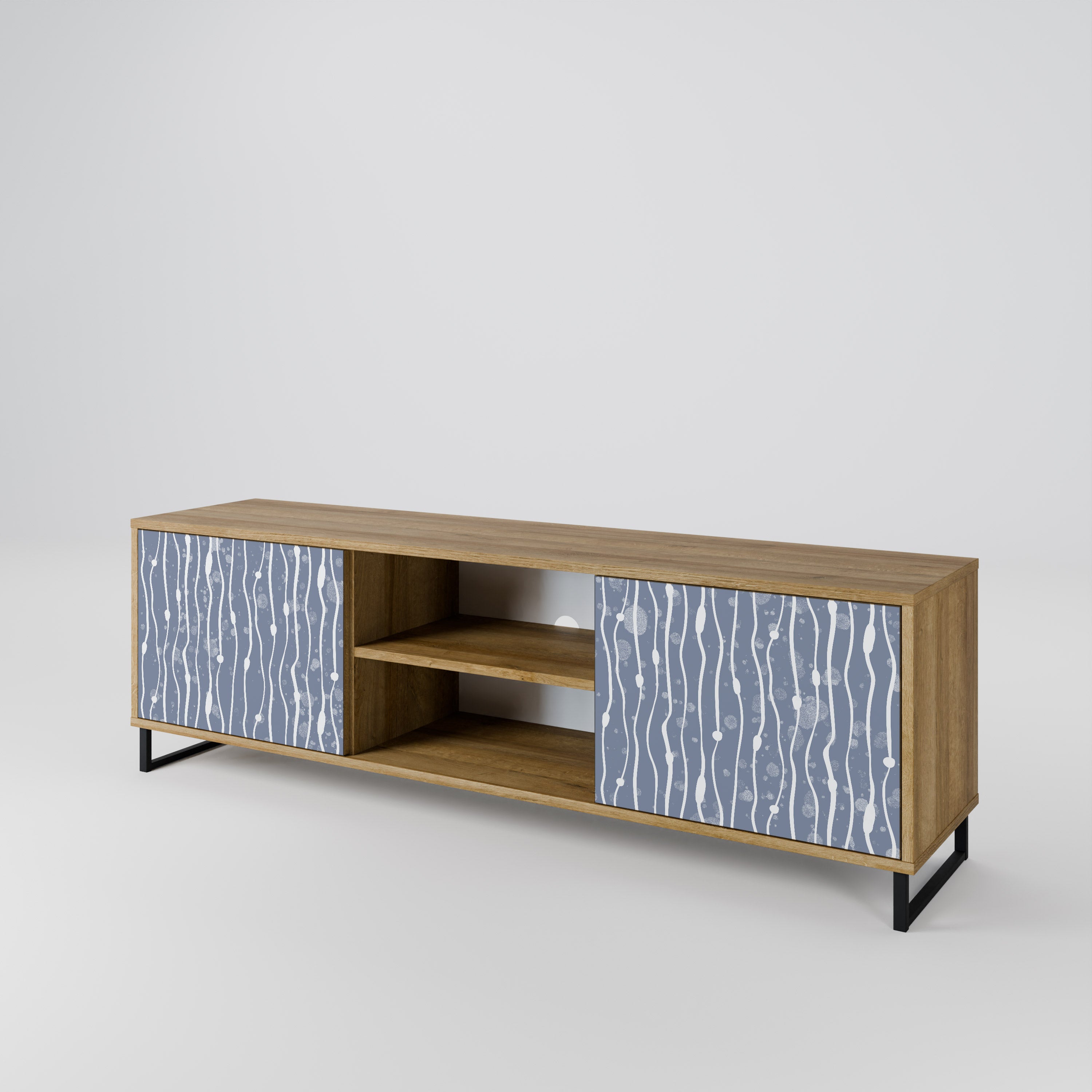 GRAPHITE RAIN Szafka RTV 2-drzwiowa
