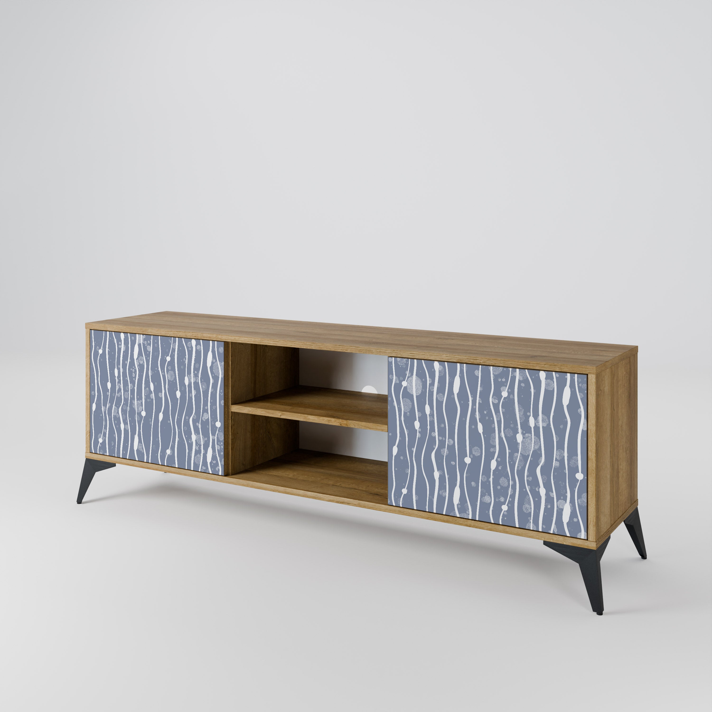 GRAPHITE RAIN Szafka RTV 2-drzwiowa