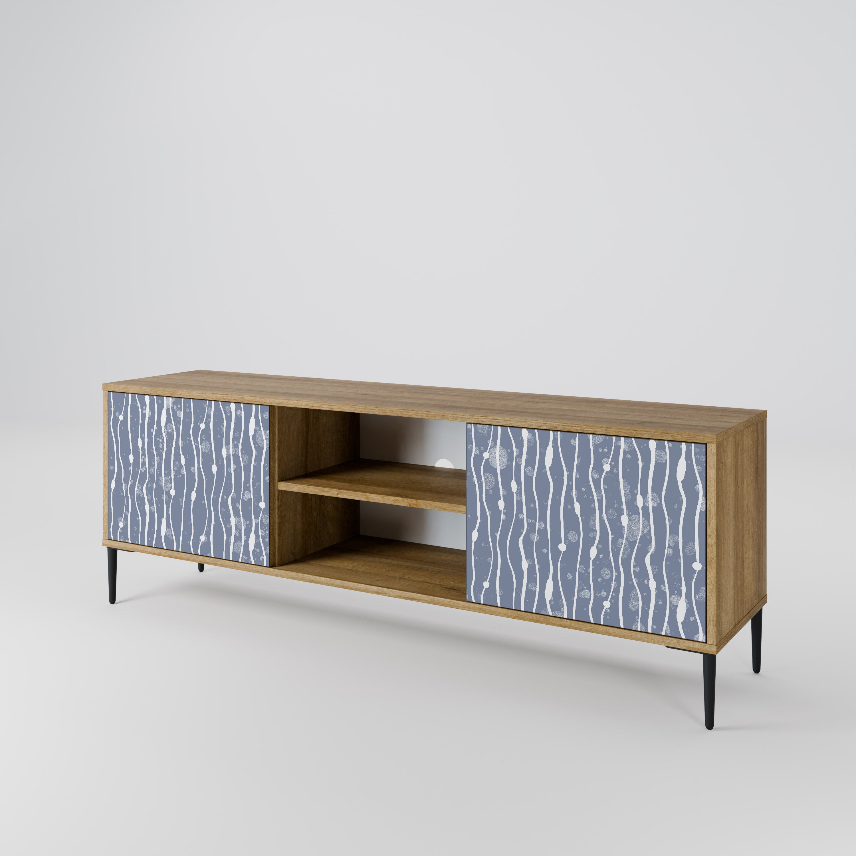GRAPHITE RAIN Szafka RTV 2-drzwiowa