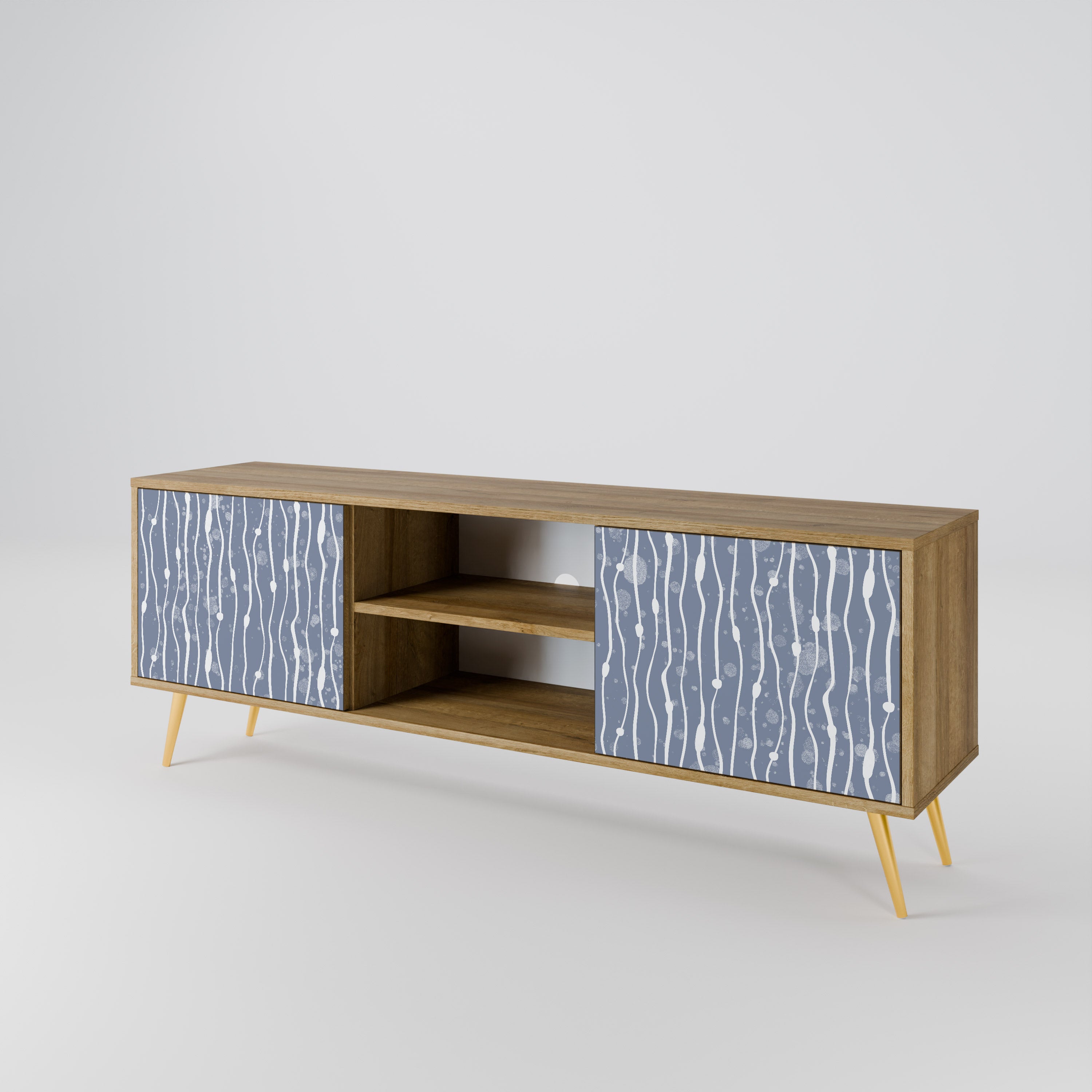 GRAPHITE RAIN Szafka RTV 2-drzwiowa