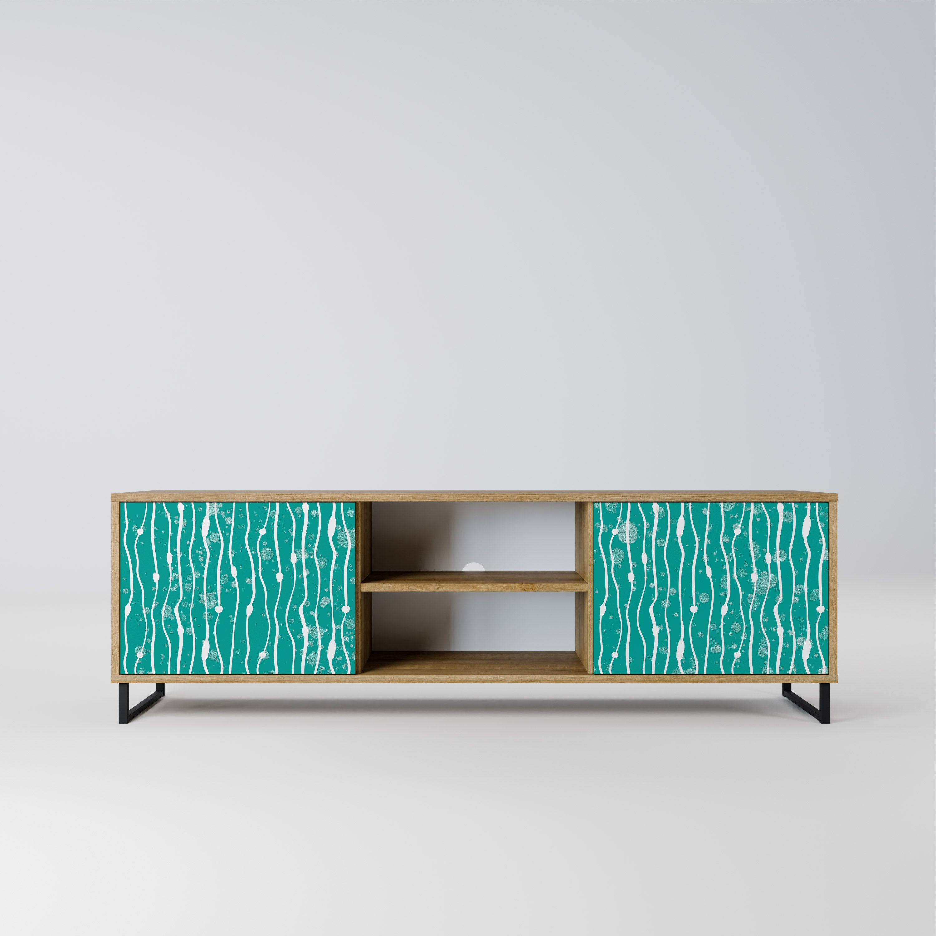 TURQUOISE RAIN Szafka RTV 2-drzwiowa