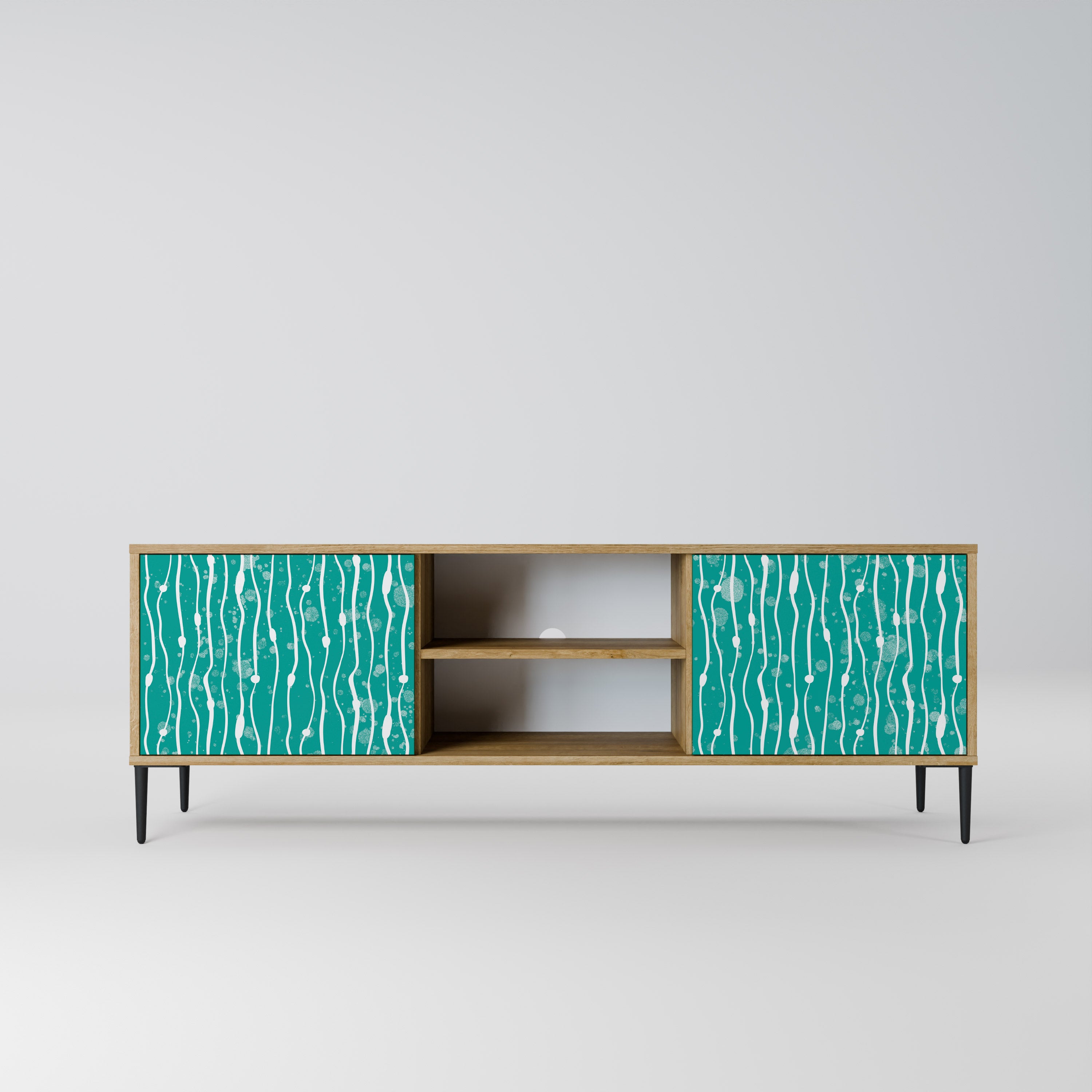 TURQUOISE RAIN Szafka RTV 2-drzwiowa
