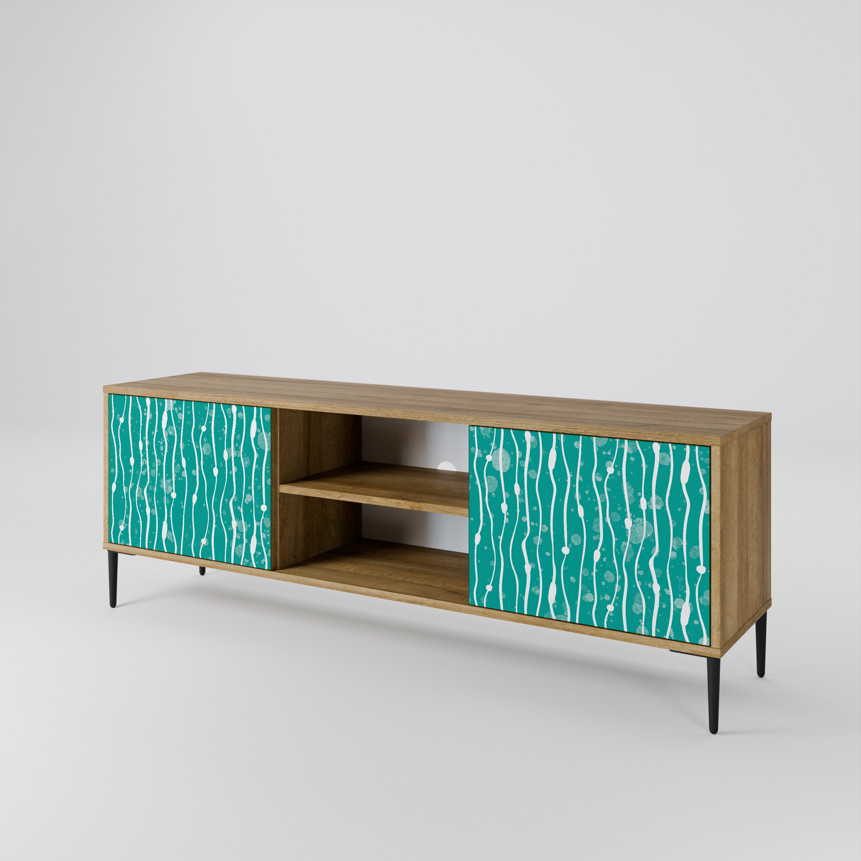 TURQUOISE RAIN Szafka RTV 2-drzwiowa