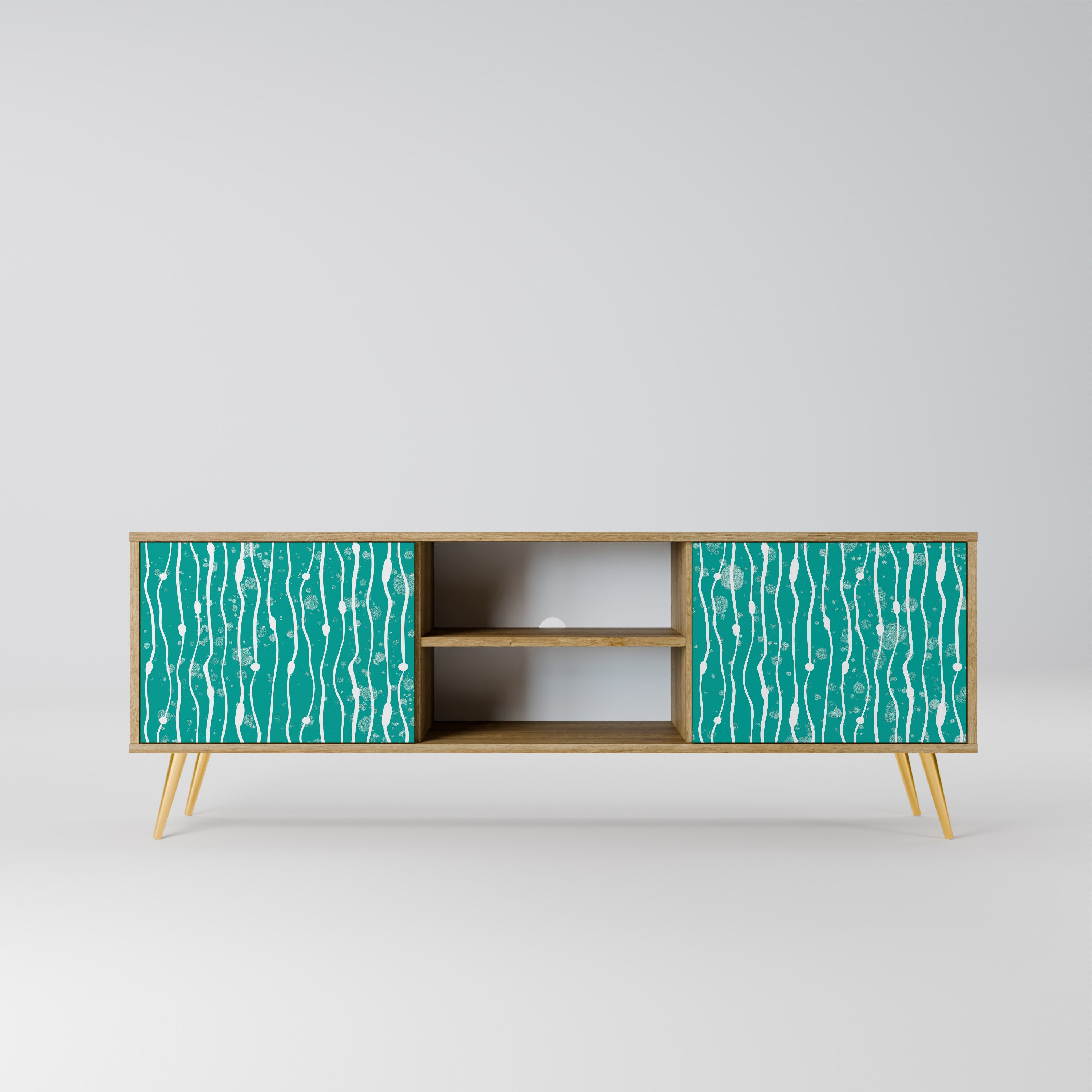 TURQUOISE RAIN Szafka RTV 2-drzwiowa