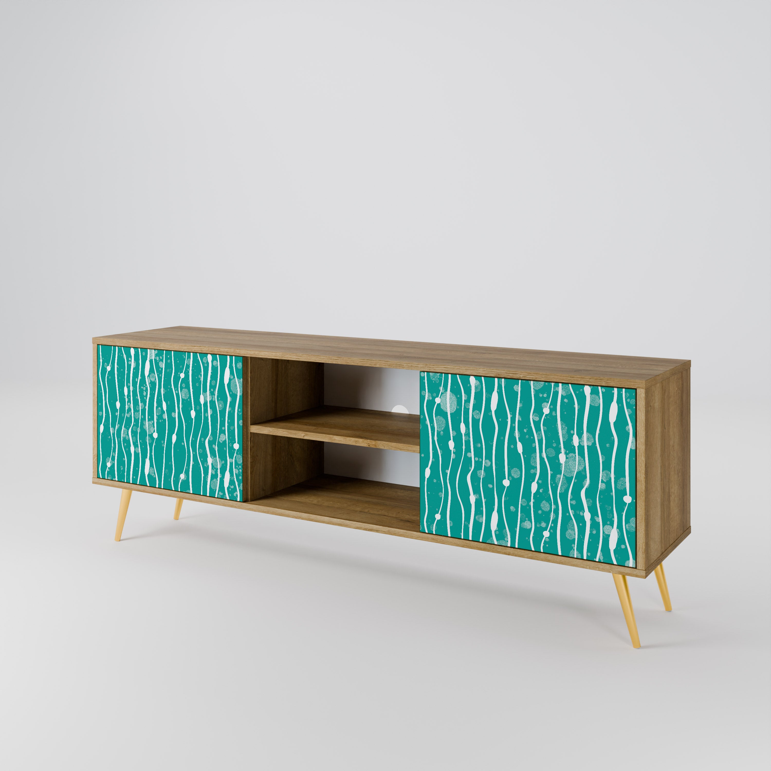 TURQUOISE RAIN Szafka RTV 2-drzwiowa