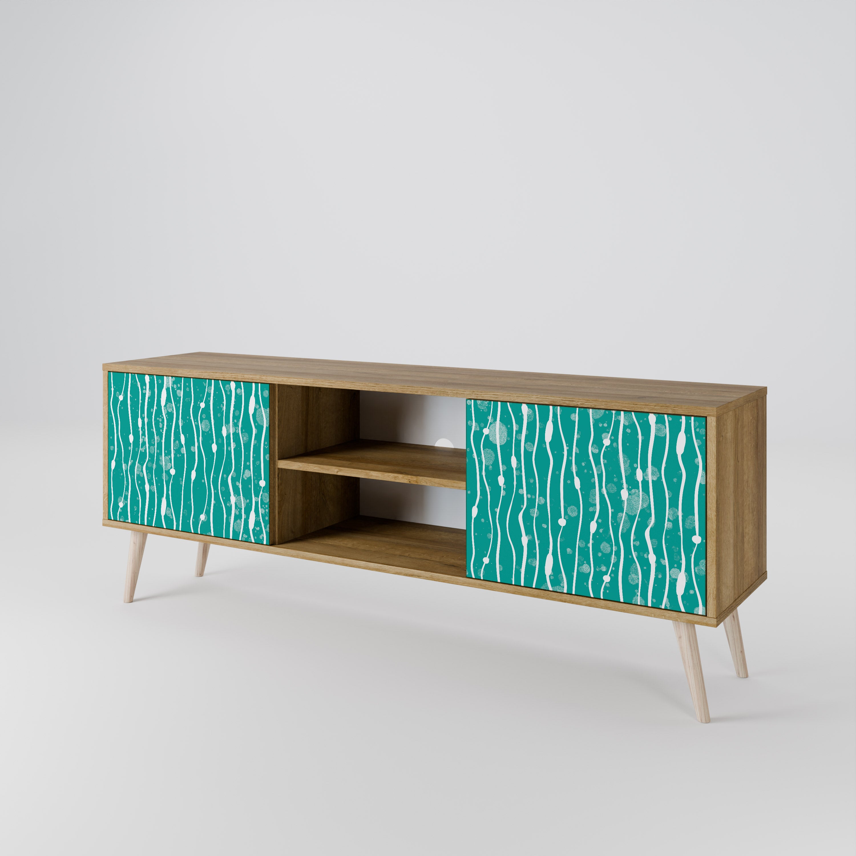 TURQUOISE RAIN Szafka RTV 2-drzwiowa