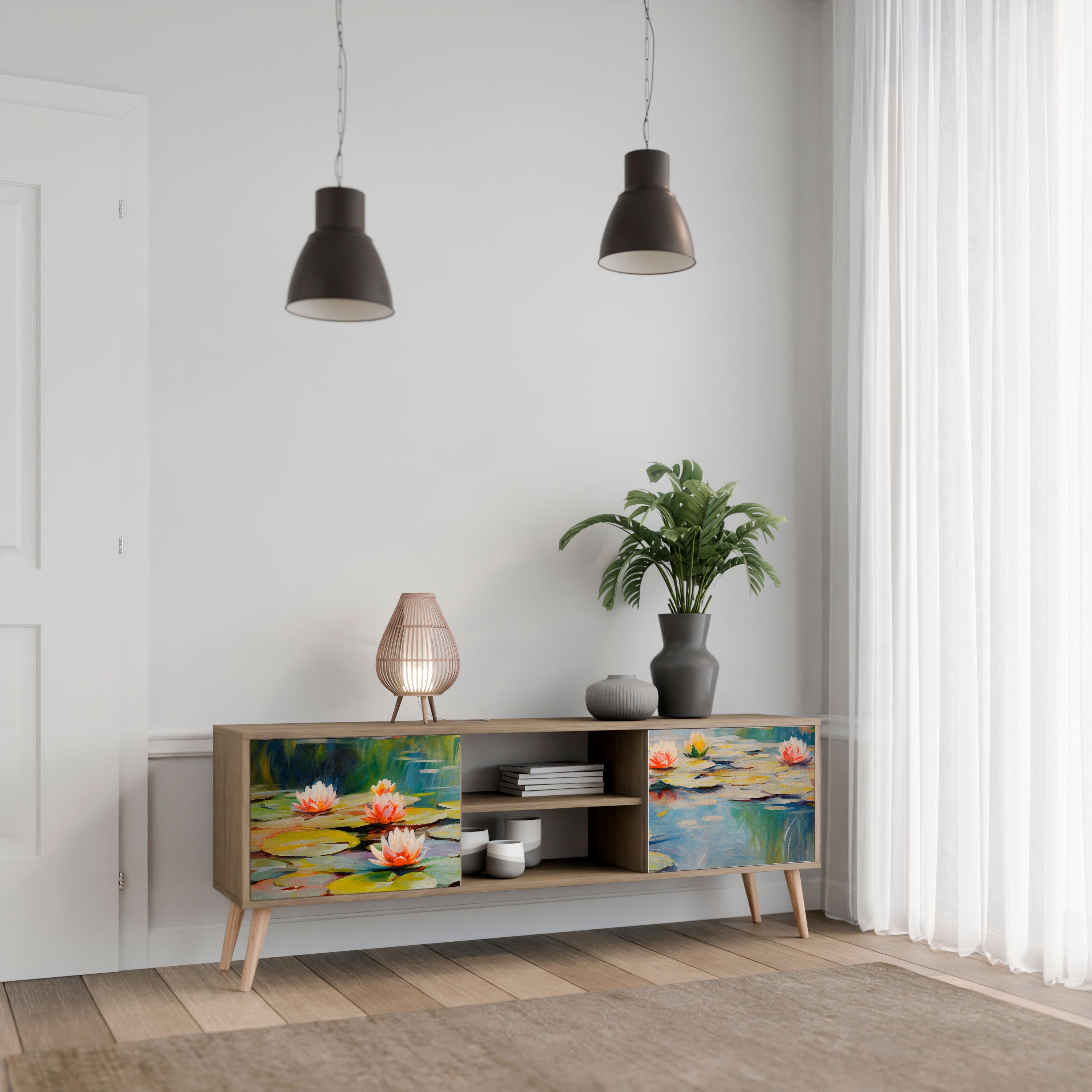 BLOOMING WATERS Szafka RTV 2-drzwiowa