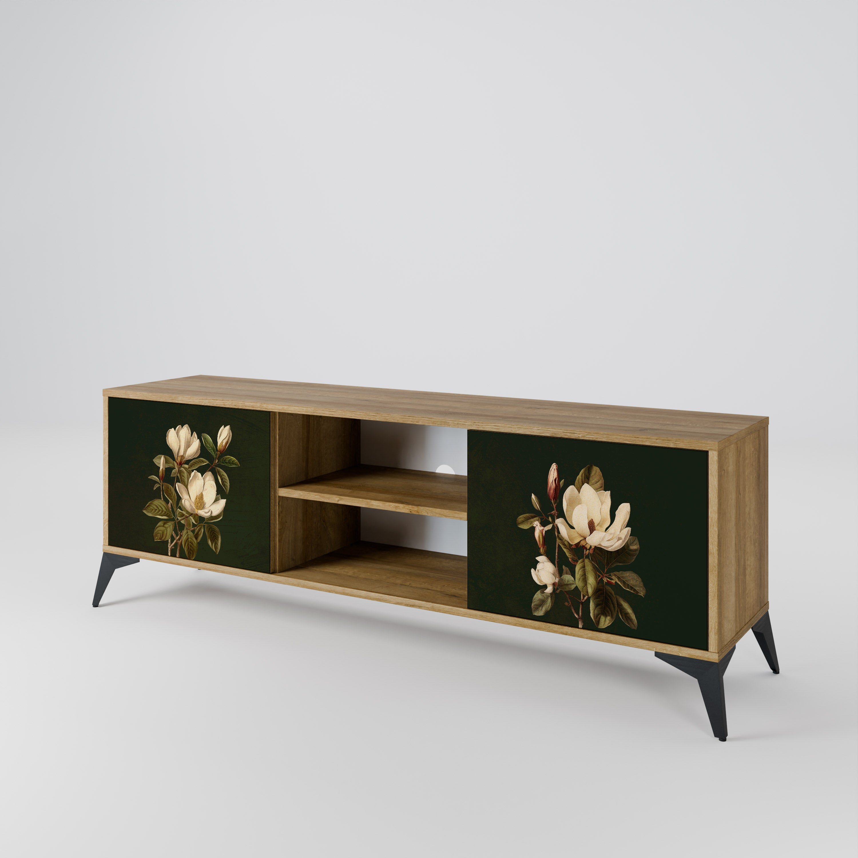 FLORAL NOIR Szafka RTV 2-drzwiowa