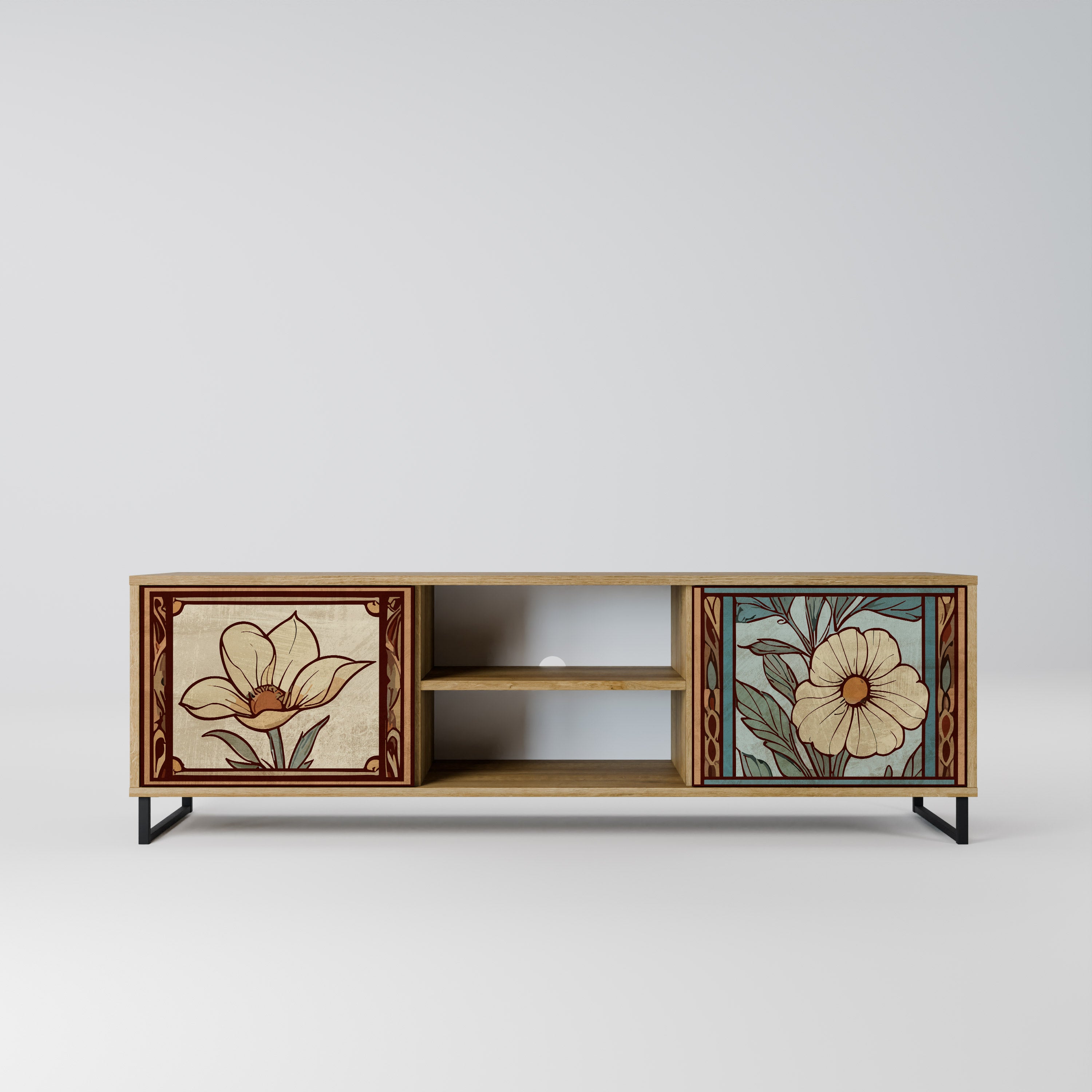 TIMELESS FLORA Szafka RTV 2-drzwiowa